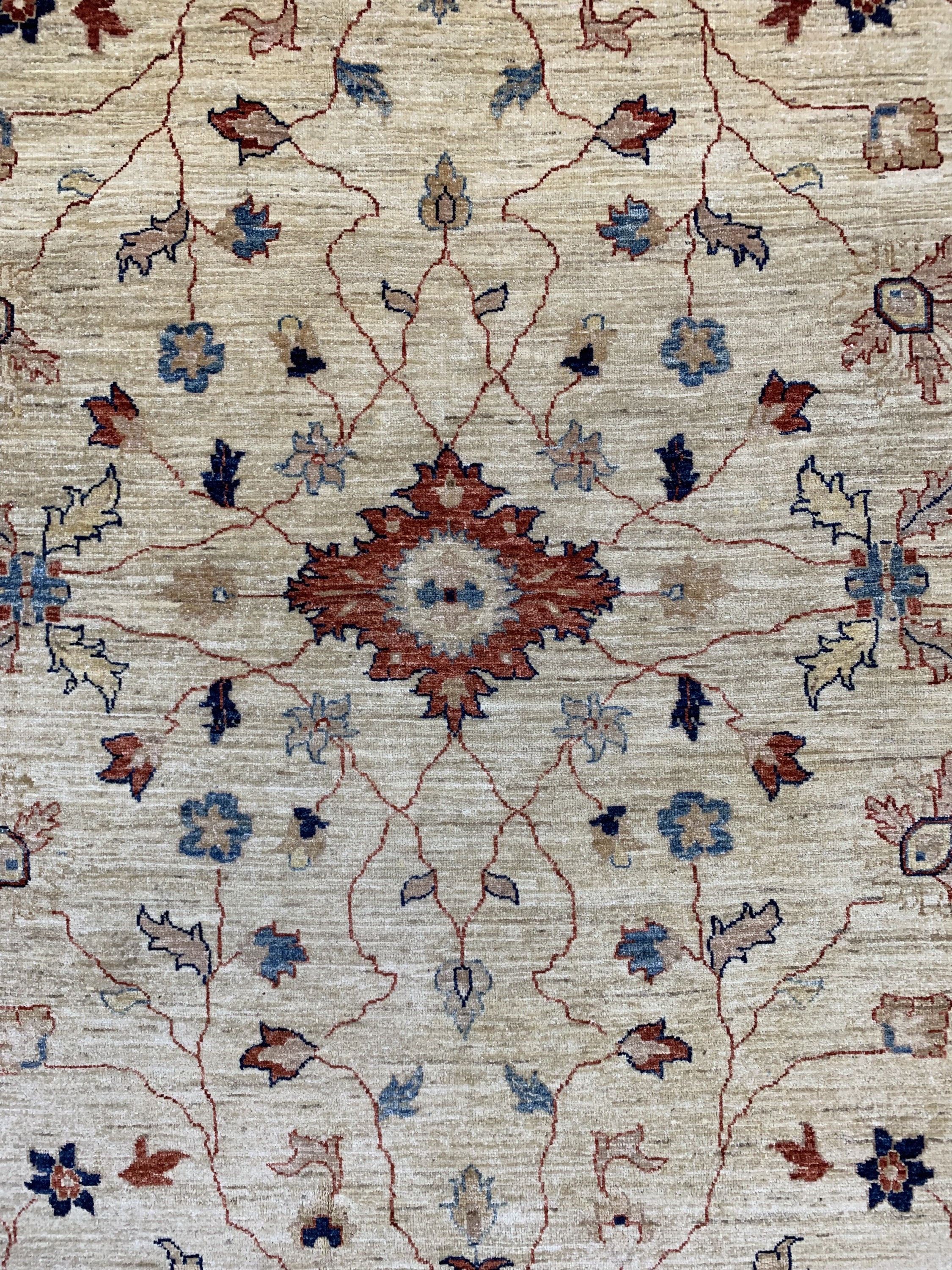 Detail c: Sigler, Pakistan, Ende 20.Jhd, Wolle auf Baumwolle, ca. 358 x 270 cm, EHZ: 2