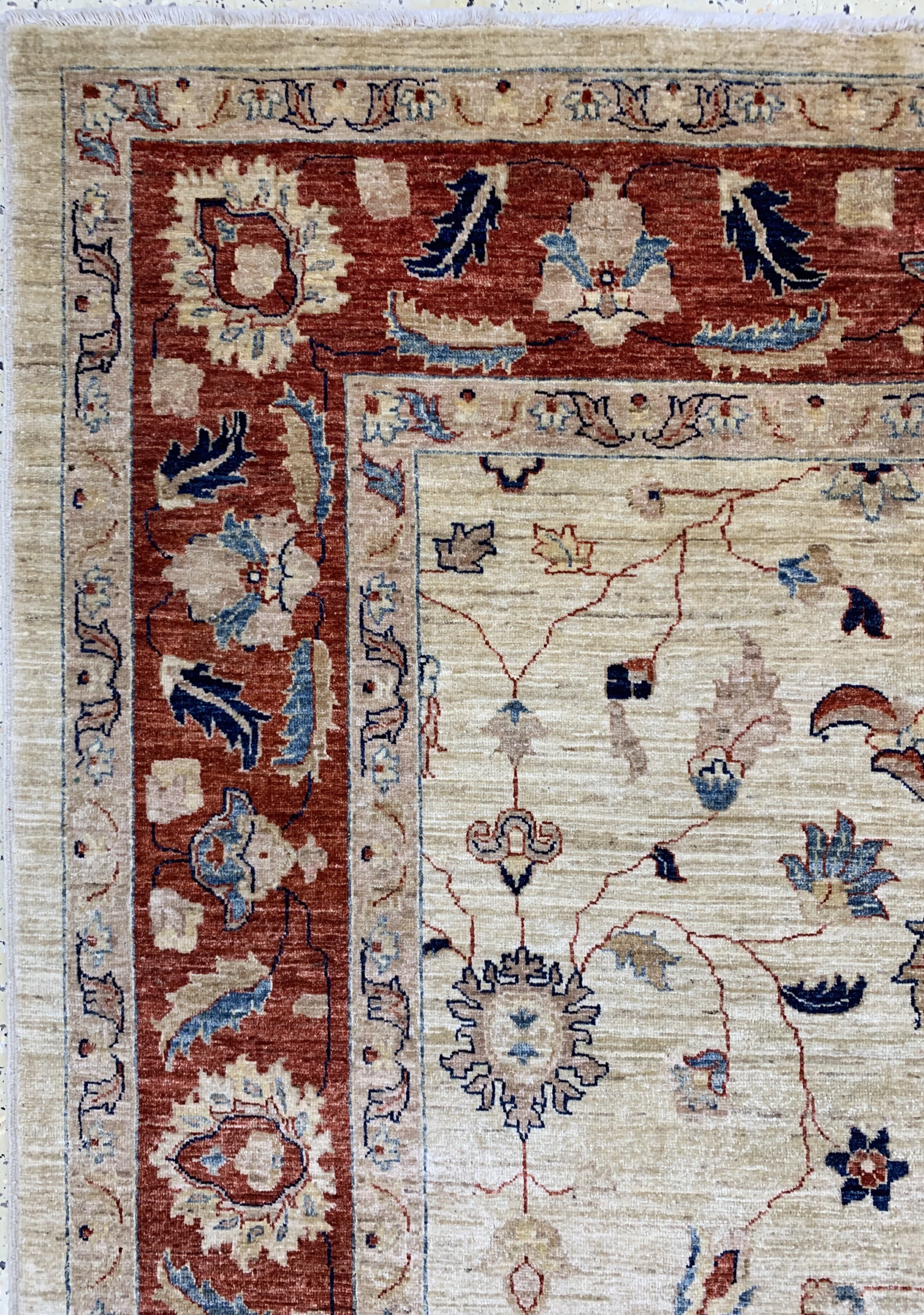 Detail d: Sigler, Pakistan, Ende 20.Jhd, Wolle auf Baumwolle, ca. 358 x 270 cm, EHZ: 2