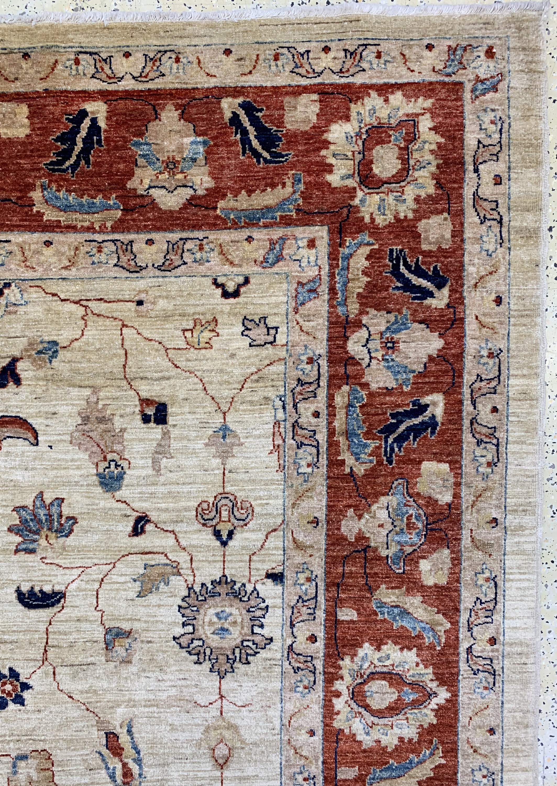 Detail e: Sigler, Pakistan, Ende 20.Jhd, Wolle auf Baumwolle, ca. 358 x 270 cm, EHZ: 2