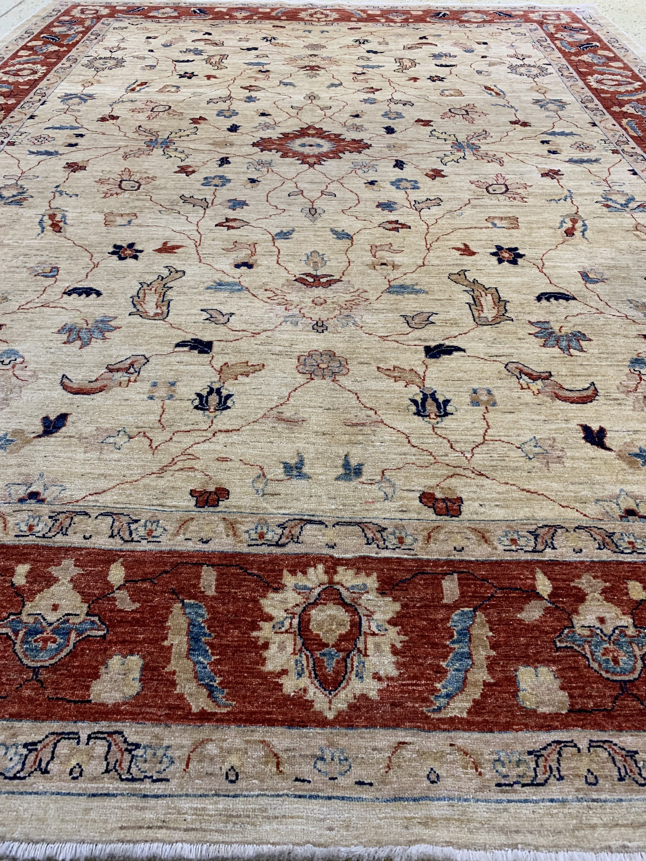 Detail f: Sigler, Pakistan, Ende 20.Jhd, Wolle auf Baumwolle, ca. 358 x 270 cm, EHZ: 2