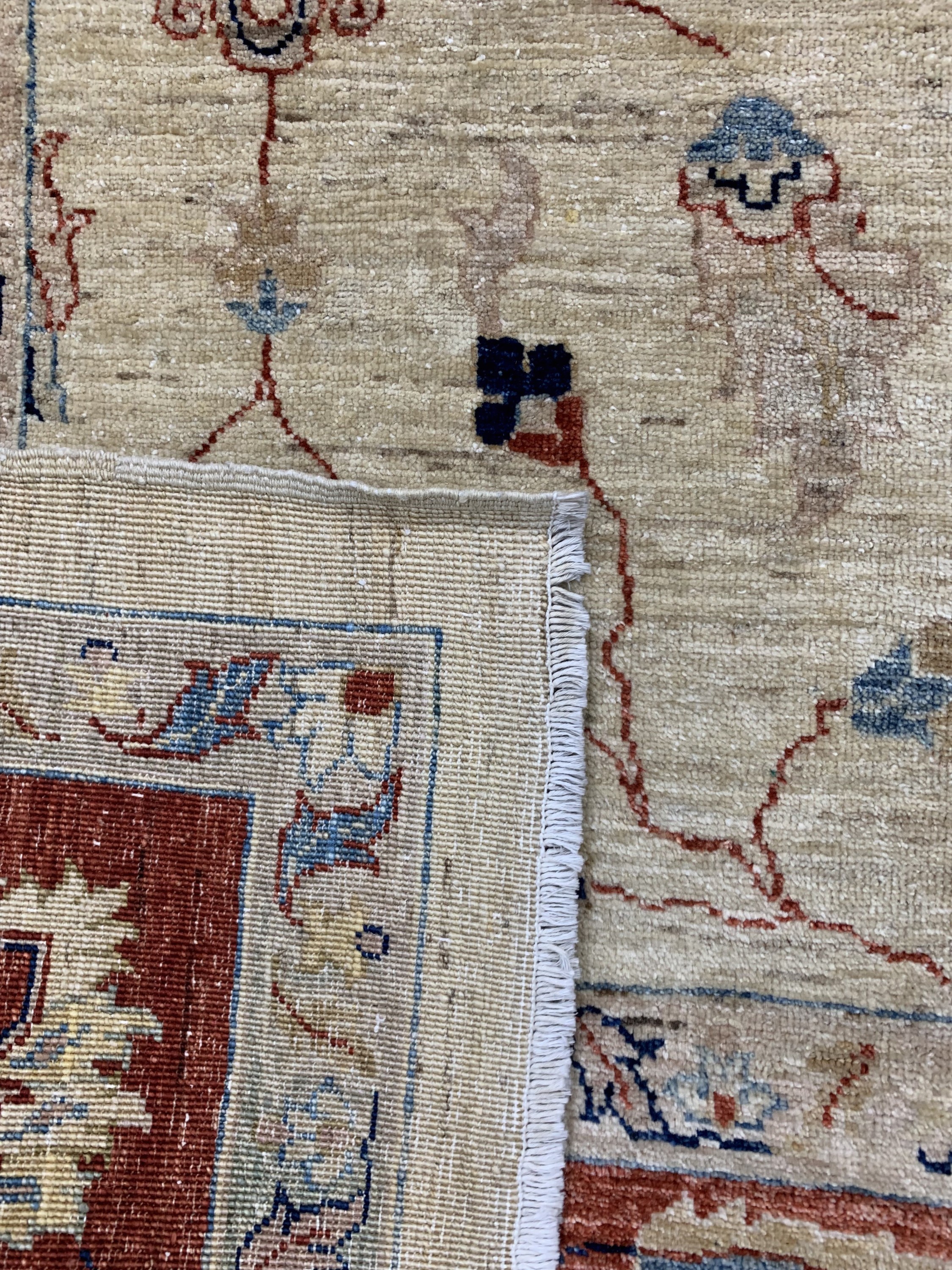 Detail g: Sigler, Pakistan, Ende 20.Jhd, Wolle auf Baumwolle, ca. 358 x 270 cm, EHZ: 2