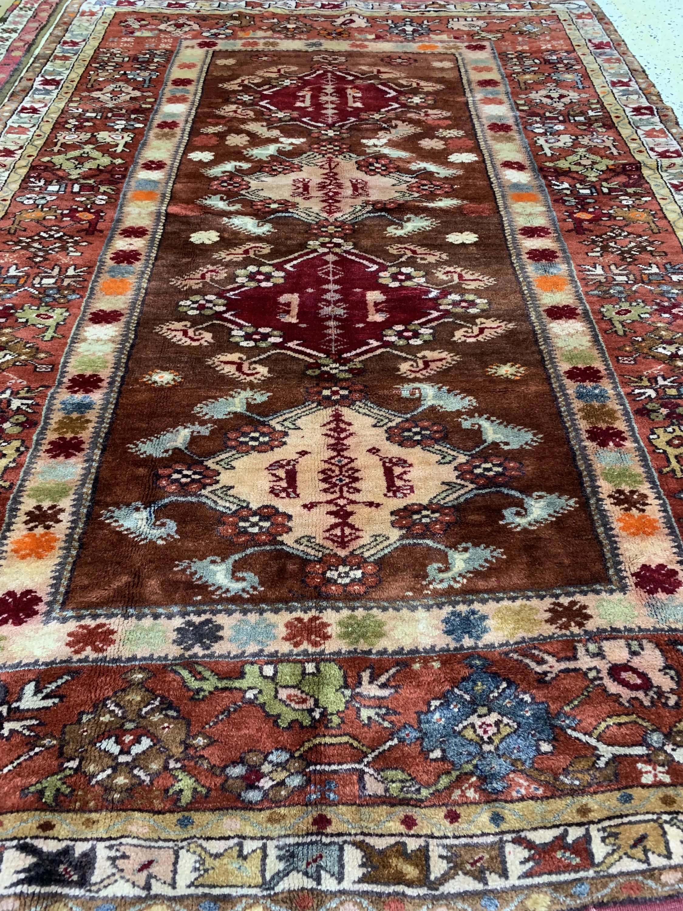 Detail c: 2 Lots alte Melas, Türkei, Mitte 20.Jhd, Wolle auf Wolle, ca. 200 x 133 cm, EHZ: 2