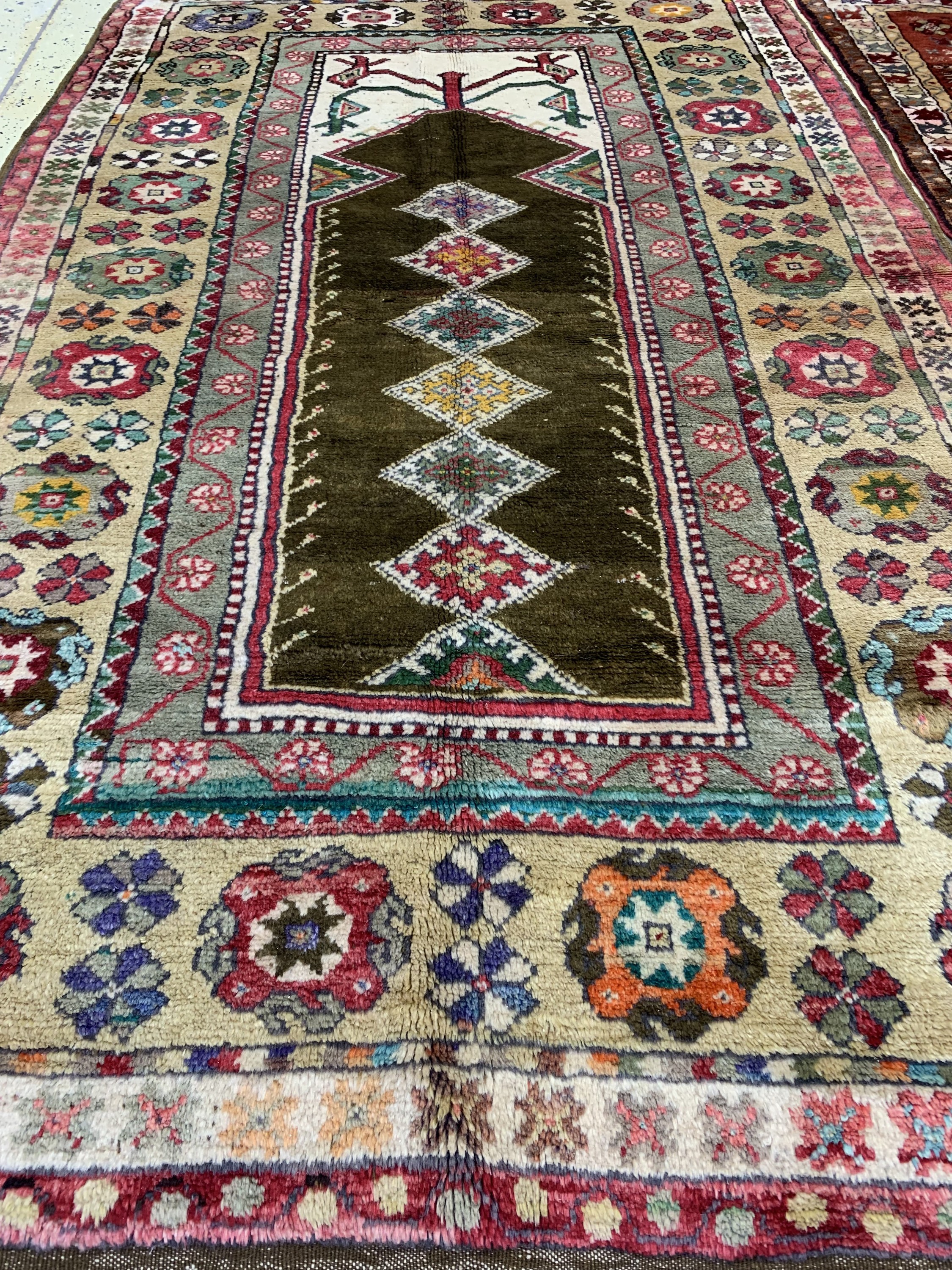 Detail g: 2 Lots alte Melas, Türkei, Mitte 20.Jhd, Wolle auf Wolle, ca. 200 x 133 cm, EHZ: 2