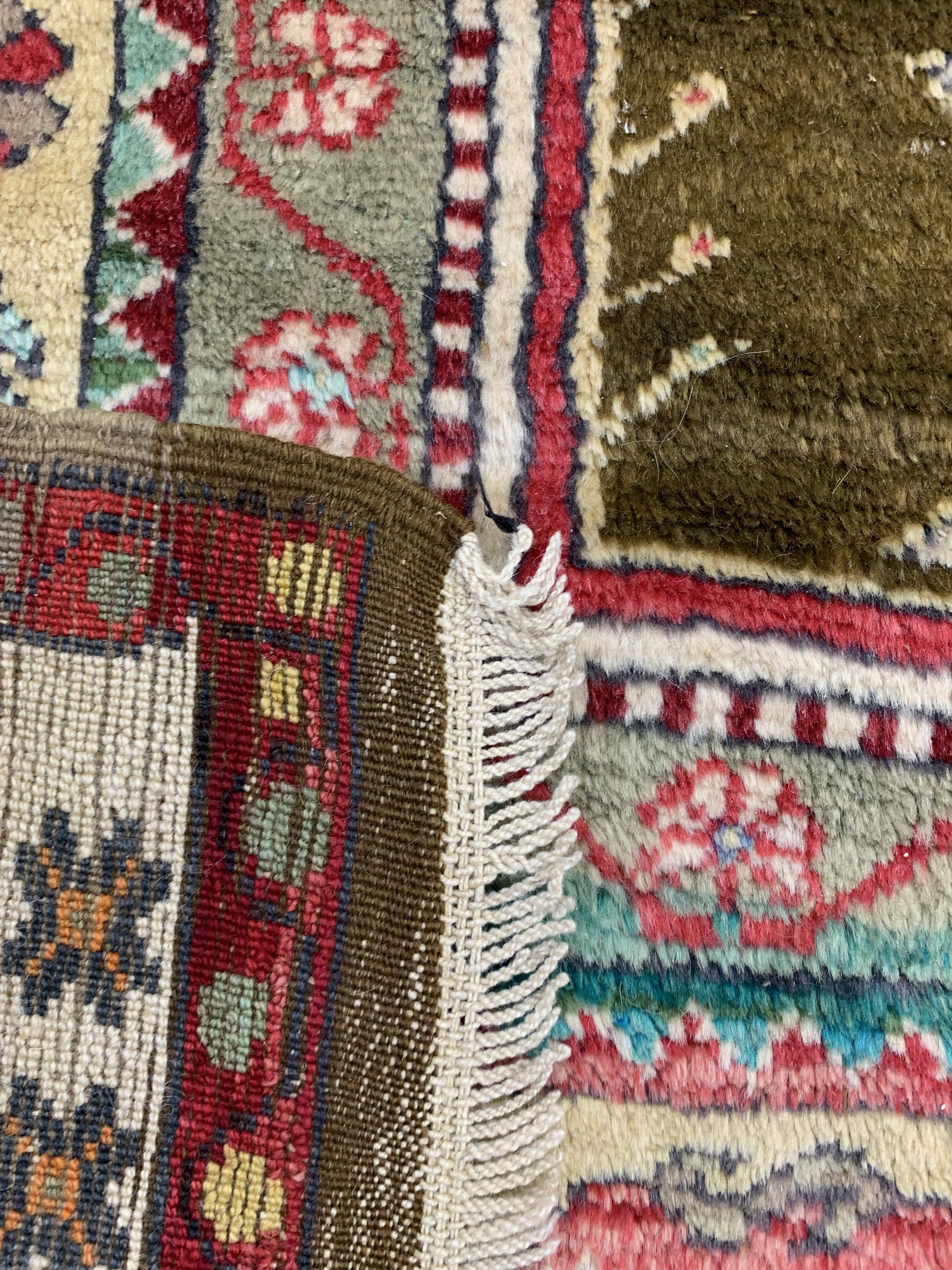 Detail h: 2 Lots alte Melas, Türkei, Mitte 20.Jhd, Wolle auf Wolle, ca. 200 x 133 cm, EHZ: 2