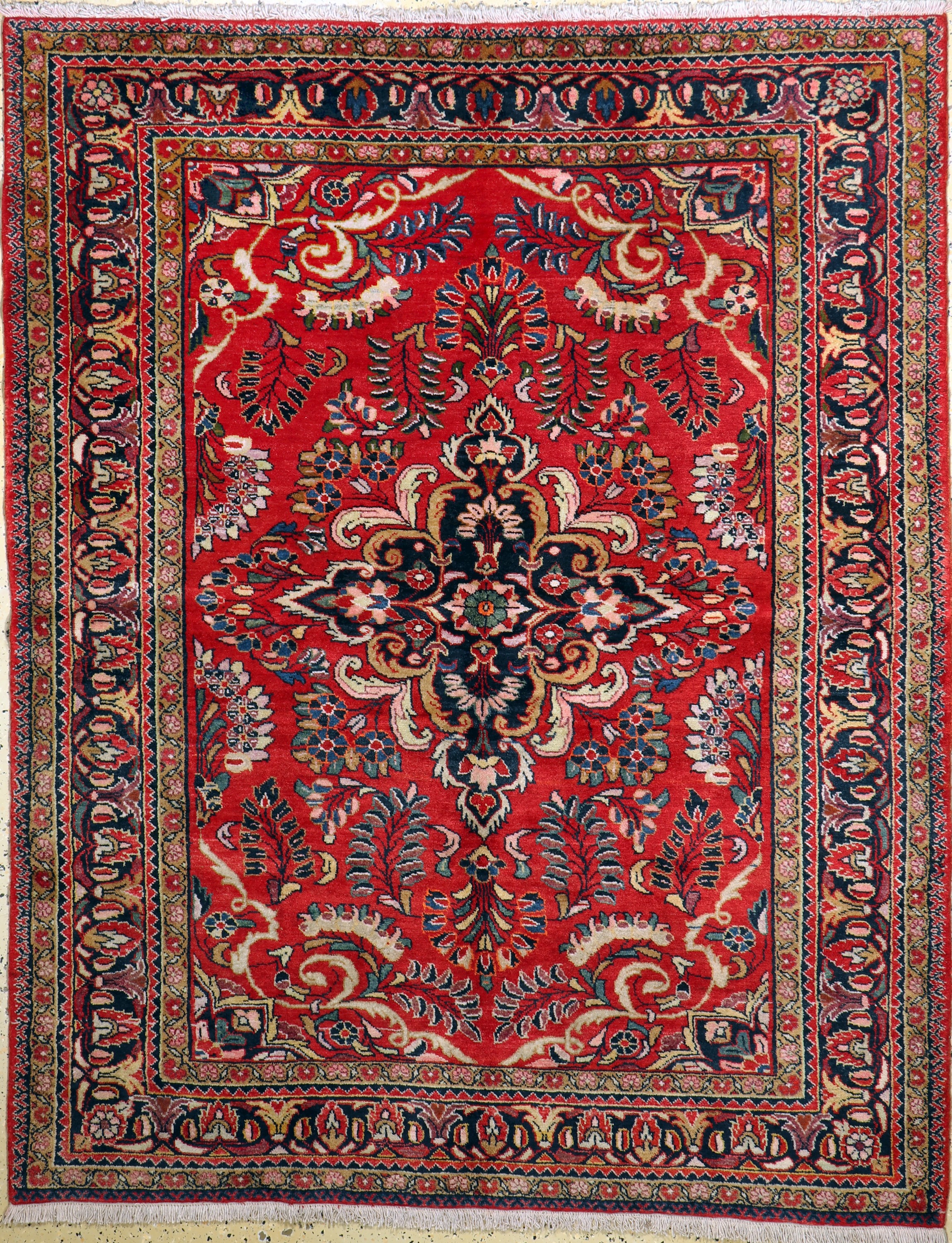 Lilian alt, Persien, Mitte 20.Jhd, Wolle auf Baumwolle, ca. 205 x 165 cm, EHZ: 1-2