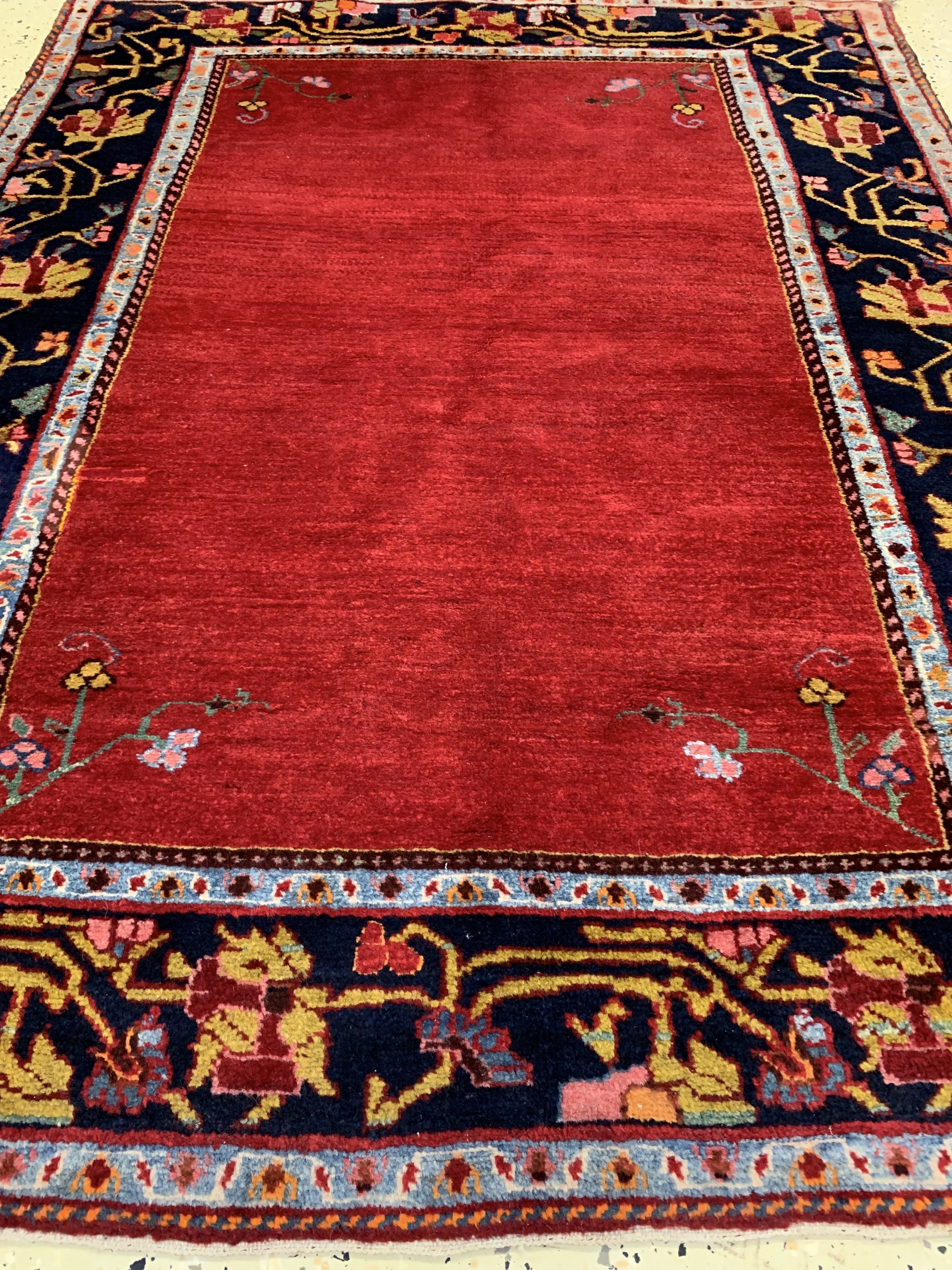 Detail c: Hamadan alt, Persien, Mitte 20.Jhd, Wolle auf Baumwolle, ca. 155 x 120 cm, EHZ: 1-2
