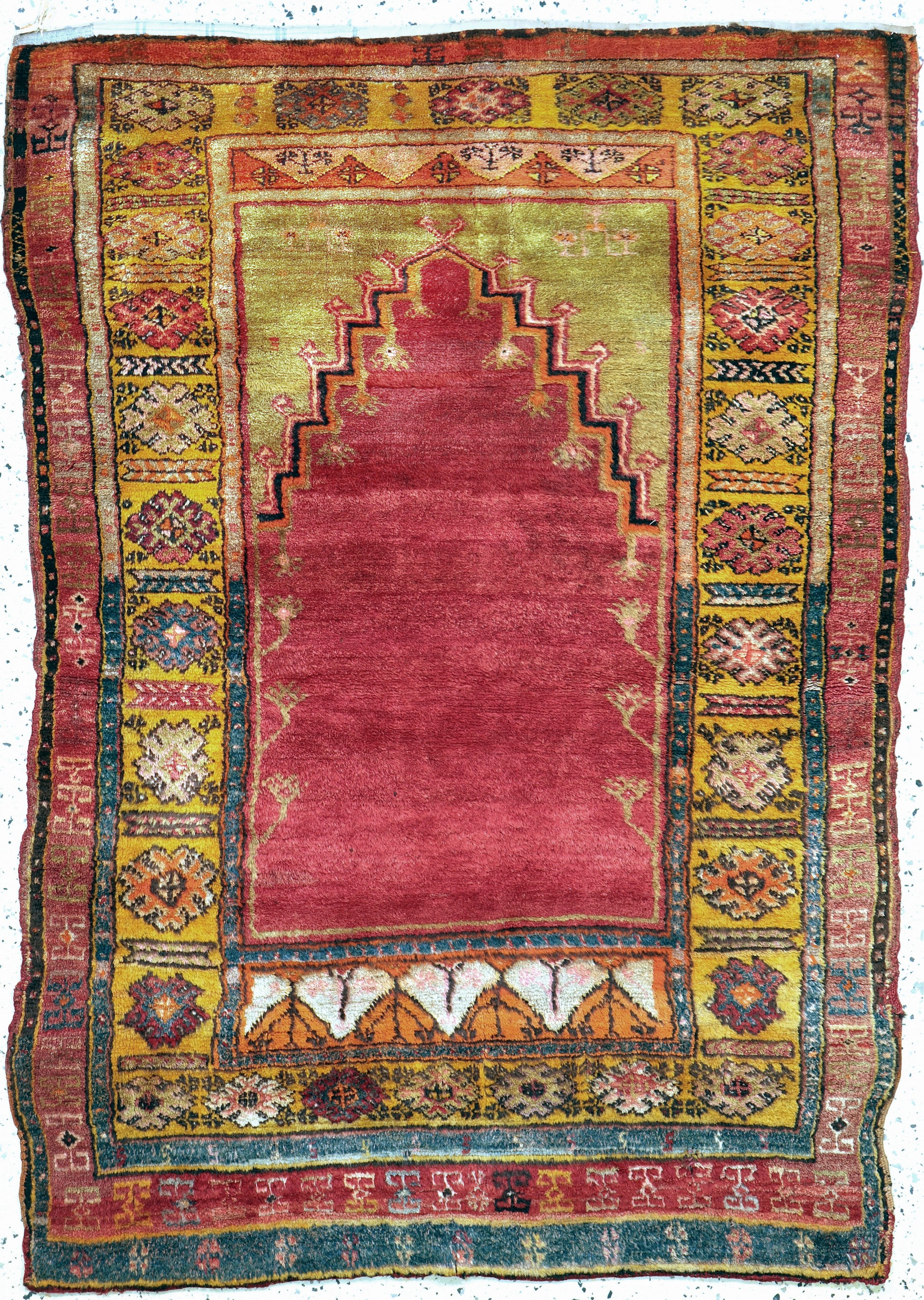 Antiker Melas, Türkei, um 1900, Wolle auf Wolle, ca. 150 x 107 cm, EHZ: 2
