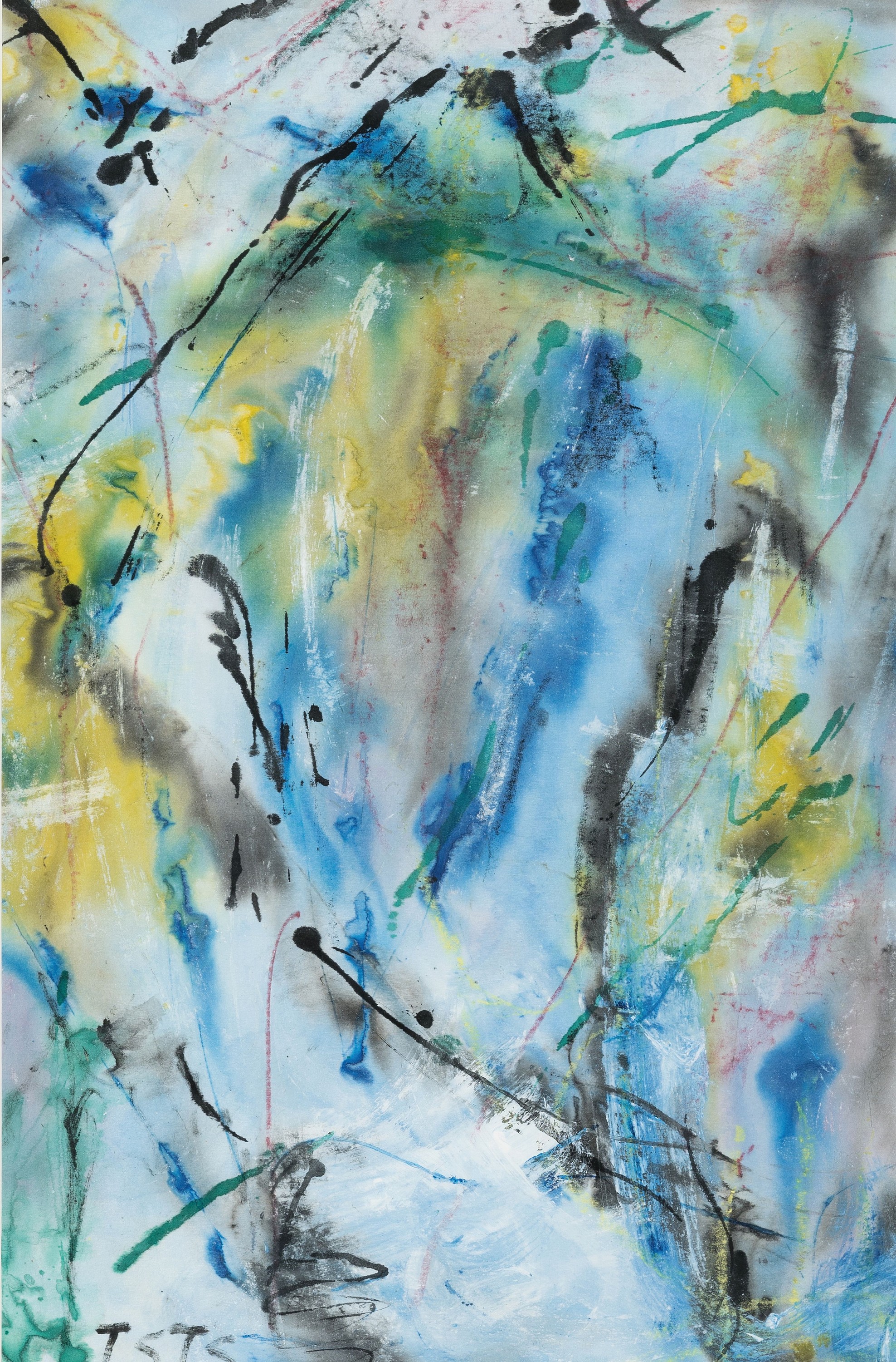 Trude Stolp-Seitz, 1913-2004, Ohne Titel, Aquarell auf Papier, links unten monogr. TSTS, ca. 60x40cm, PP, u.Gl., R. ca. 85x65cm