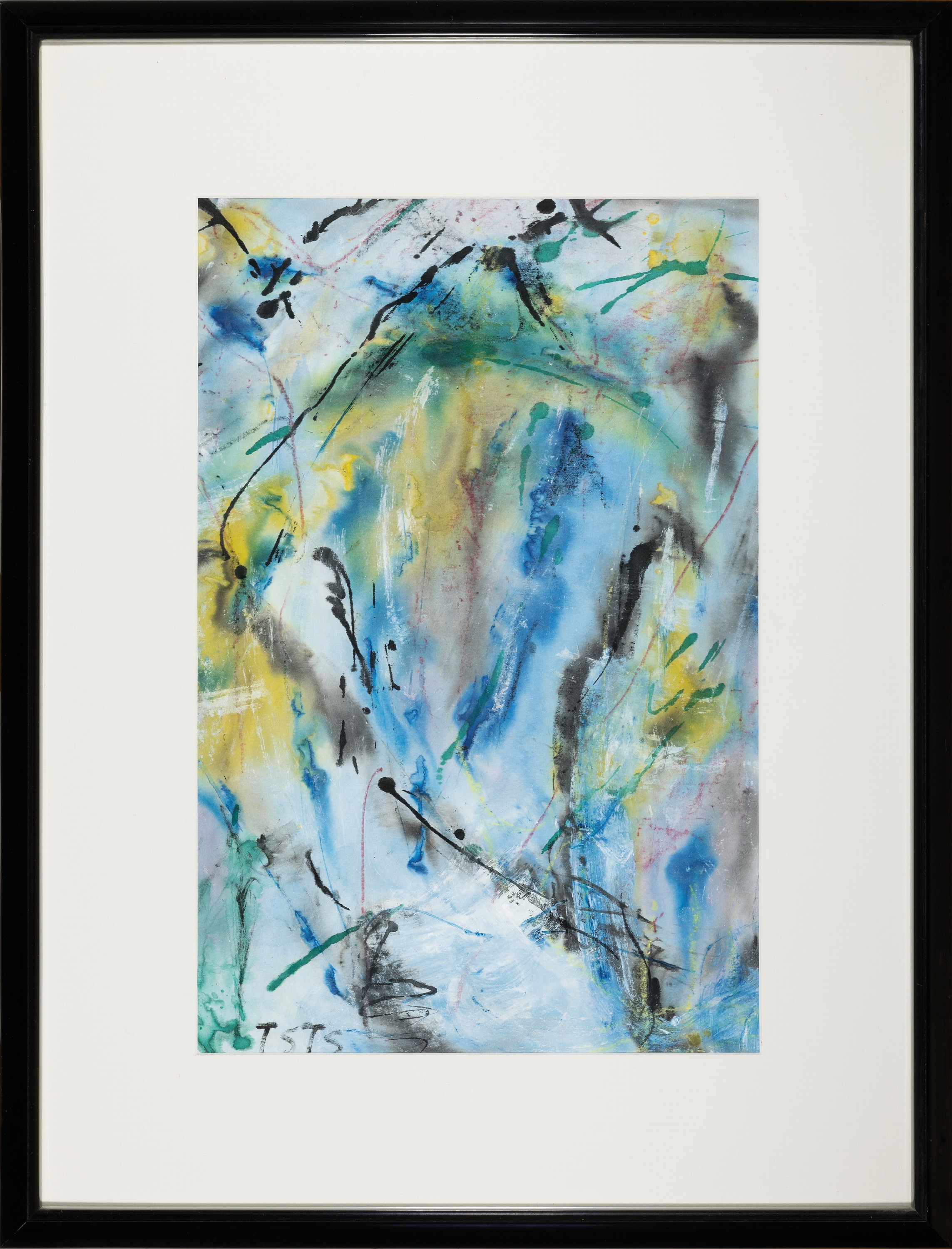 Detail k: Trude Stolp-Seitz, 1913-2004, Ohne Titel, Aquarell auf Papier, links unten monogr. TSTS, ca. 60x40cm, PP, u.Gl., R. ca. 85x65cm