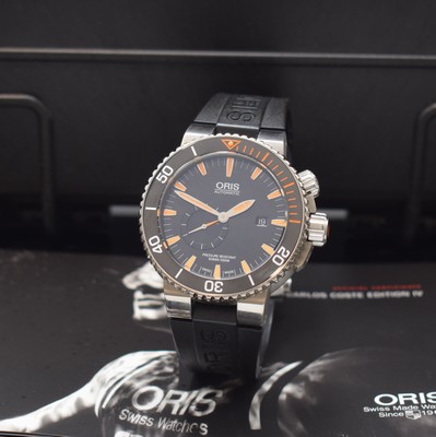 Image ORIS Carlos Coste limitierte Taucheruhruhr in Titan, Schweiz um 2020, Automatik, teils ...