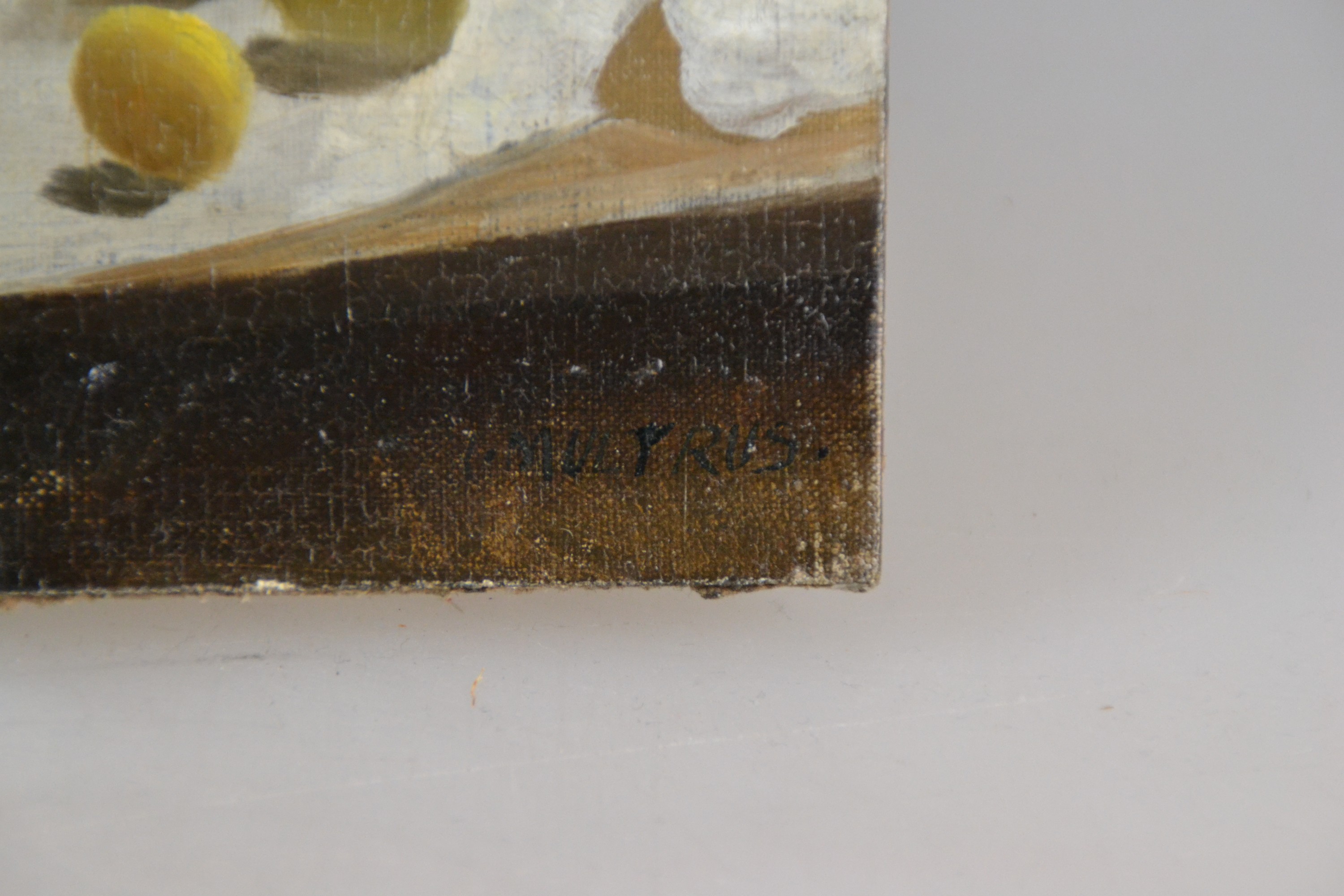 Detail f: Josef Multrus, 1898 - 1957, tschechisch, junge Frau beim Zeitungslesen, gute Beobachtung der Lichtwirkung auf den unterschiedlichen Oberflächen des ...