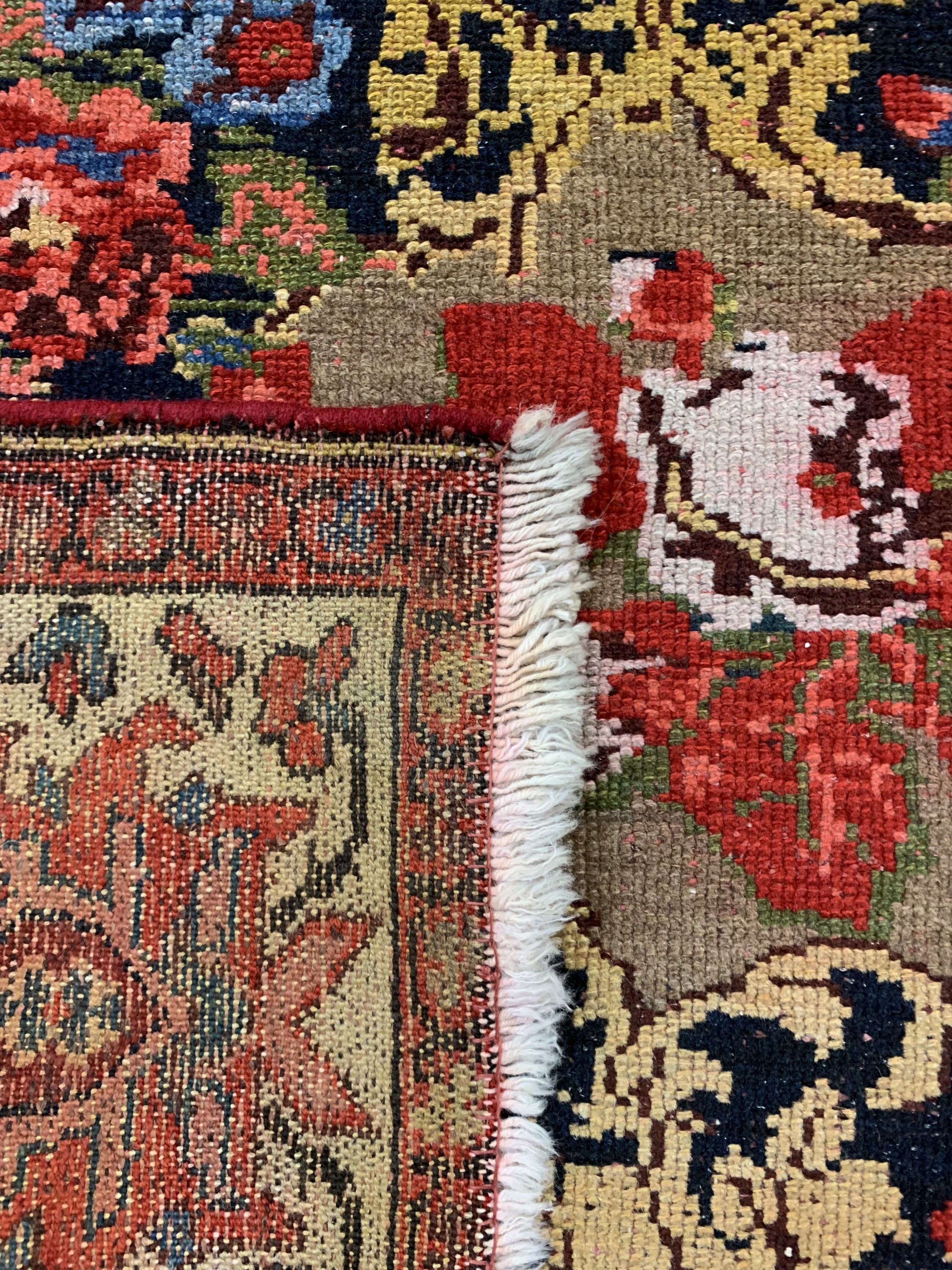 Detail e: Malayer antik, Persien, um 1920, Wolle auf Baumwolle, ca. 495 x 108 cm, EHZ: 3, verfärbt