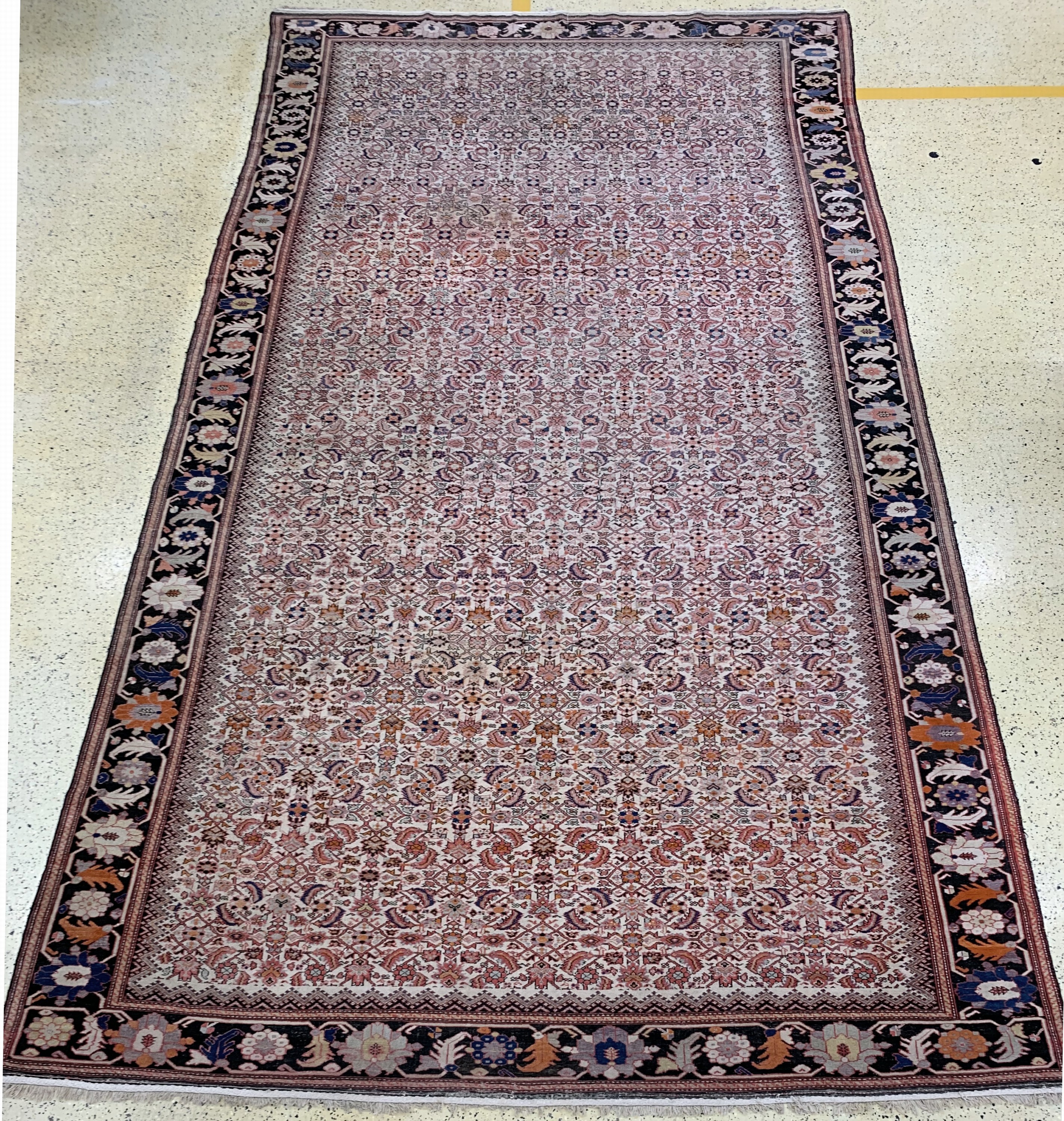 Antiker Malayer"Kelley", Persien, 19.Jhd, Wolle auf Baumwolle, ca. 580 x 320 cm, EHZ: 3