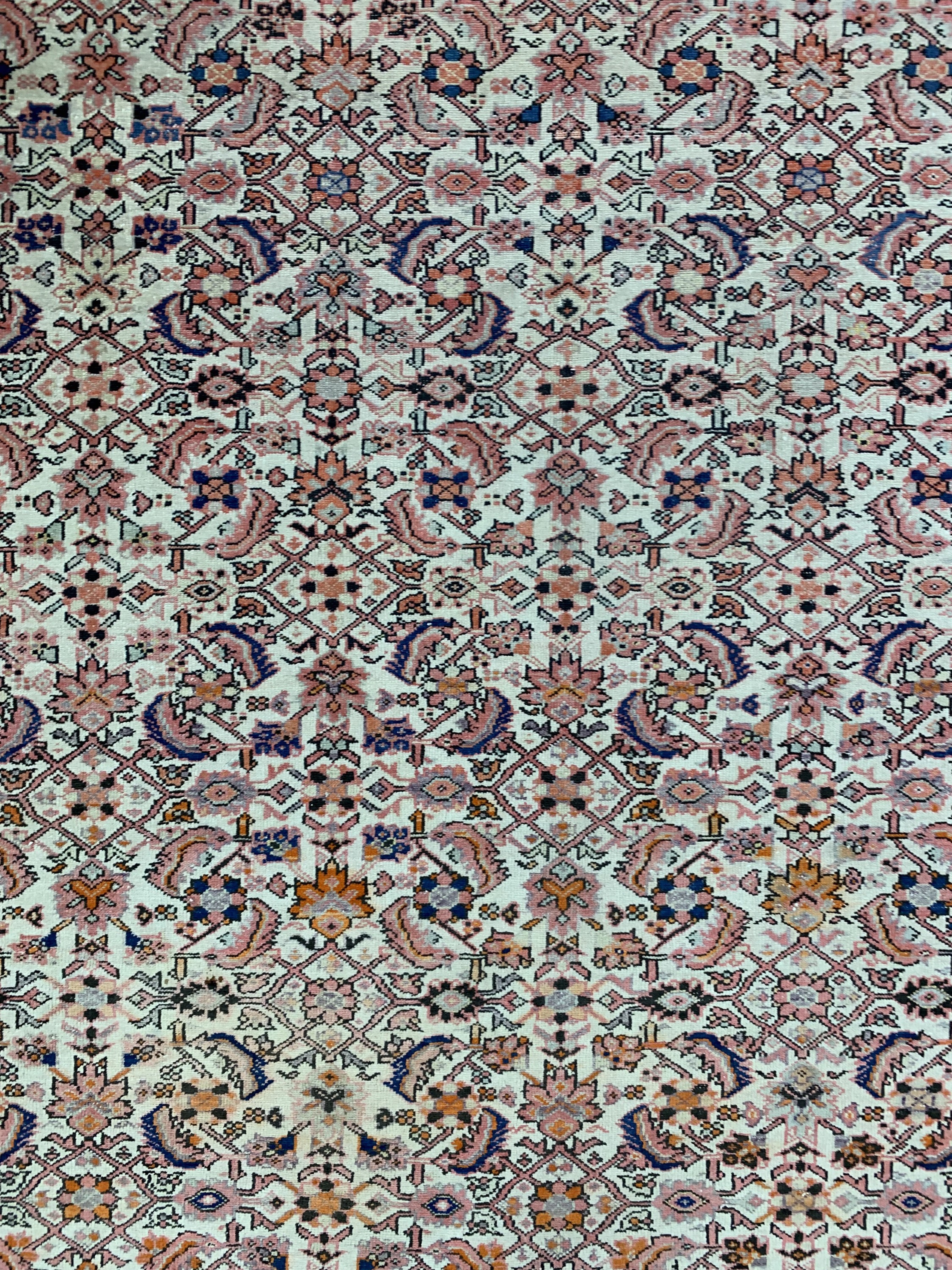 Detail c: Antiker Malayer"Kelley", Persien, 19.Jhd, Wolle auf Baumwolle, ca. 580 x 320 cm, EHZ: 3