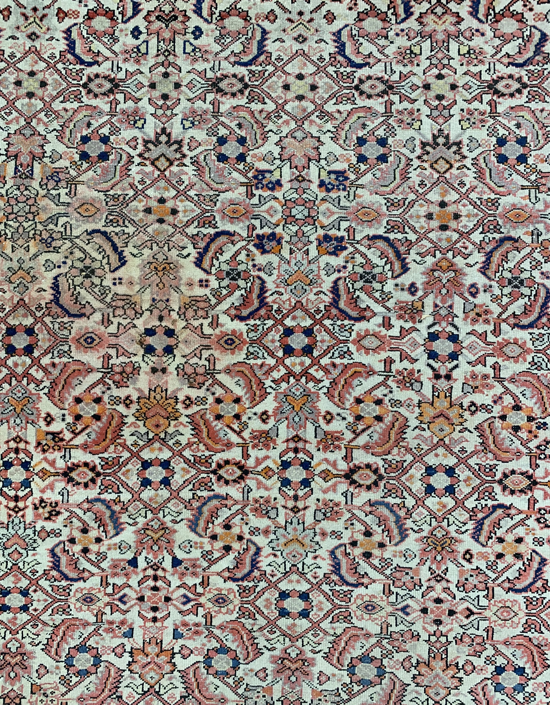 Detail d: Antiker Malayer"Kelley", Persien, 19.Jhd, Wolle auf Baumwolle, ca. 580 x 320 cm, EHZ: 3