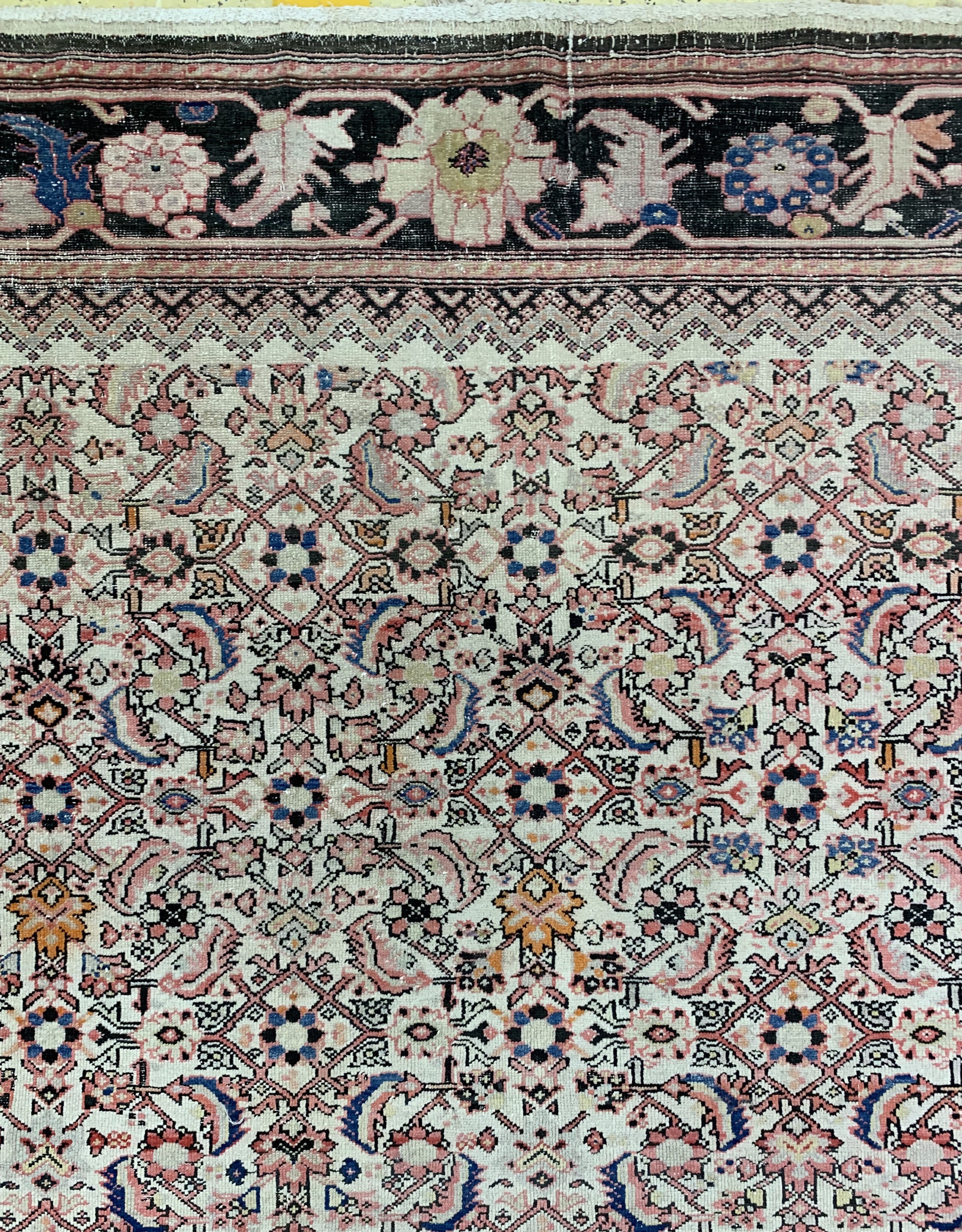 Detail f: Antiker Malayer"Kelley", Persien, 19.Jhd, Wolle auf Baumwolle, ca. 580 x 320 cm, EHZ: 3