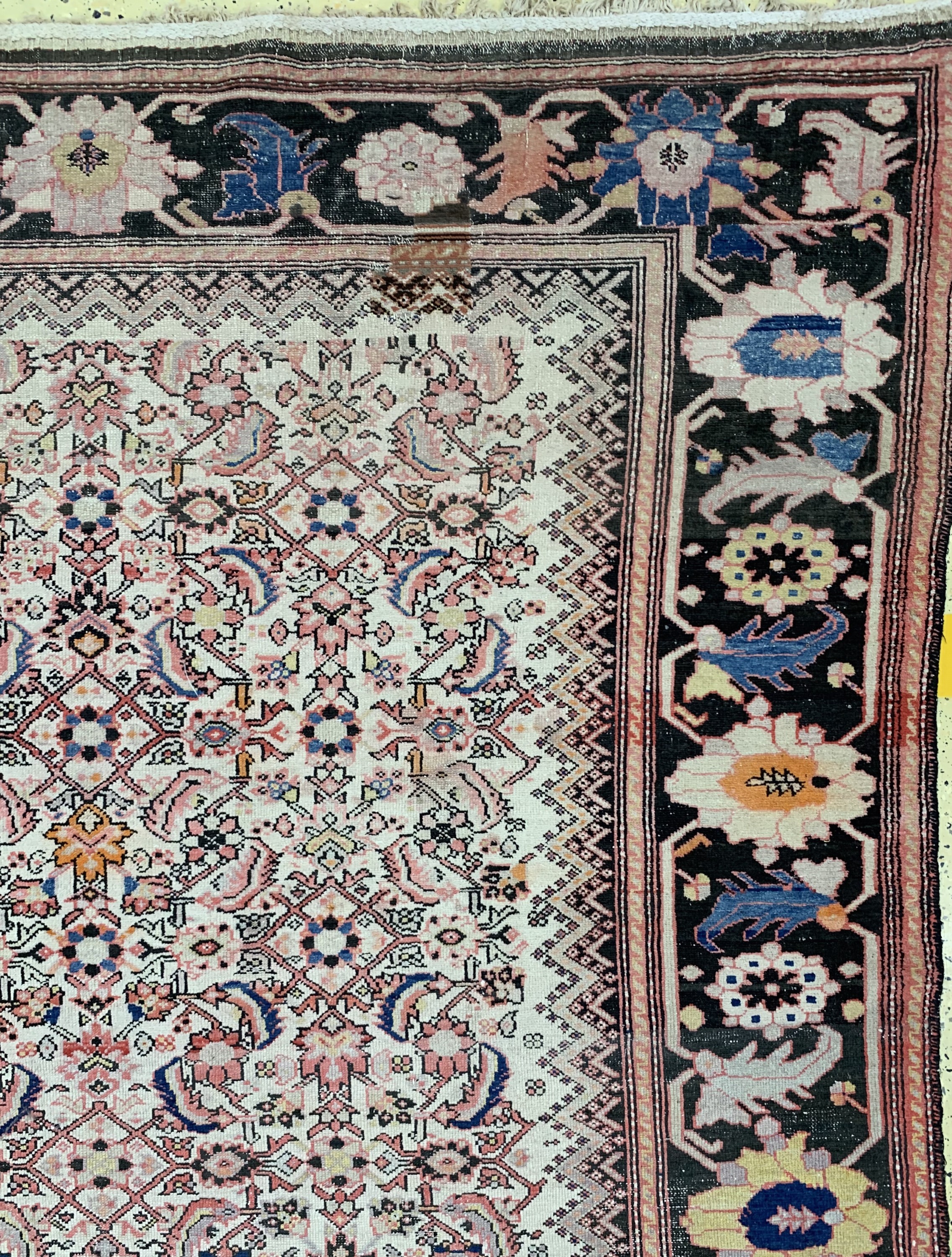Detail g: Antiker Malayer"Kelley", Persien, 19.Jhd, Wolle auf Baumwolle, ca. 580 x 320 cm, EHZ: 3