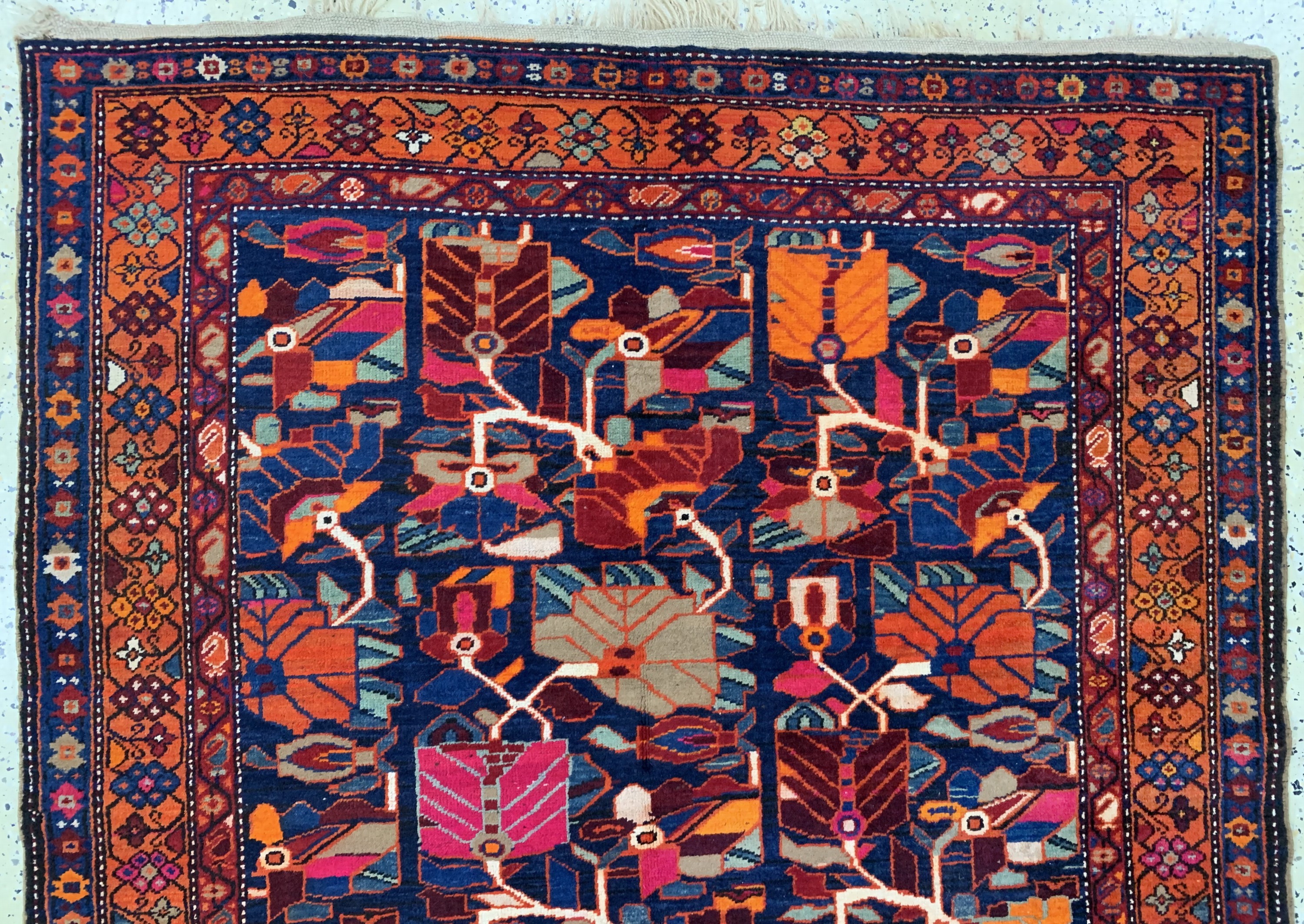 Detail a: Meschgin alt, Persien, Anfang 20.Jhd, Wolleauf Wolle, ca. 410 x 150 cm, EHZ: 2