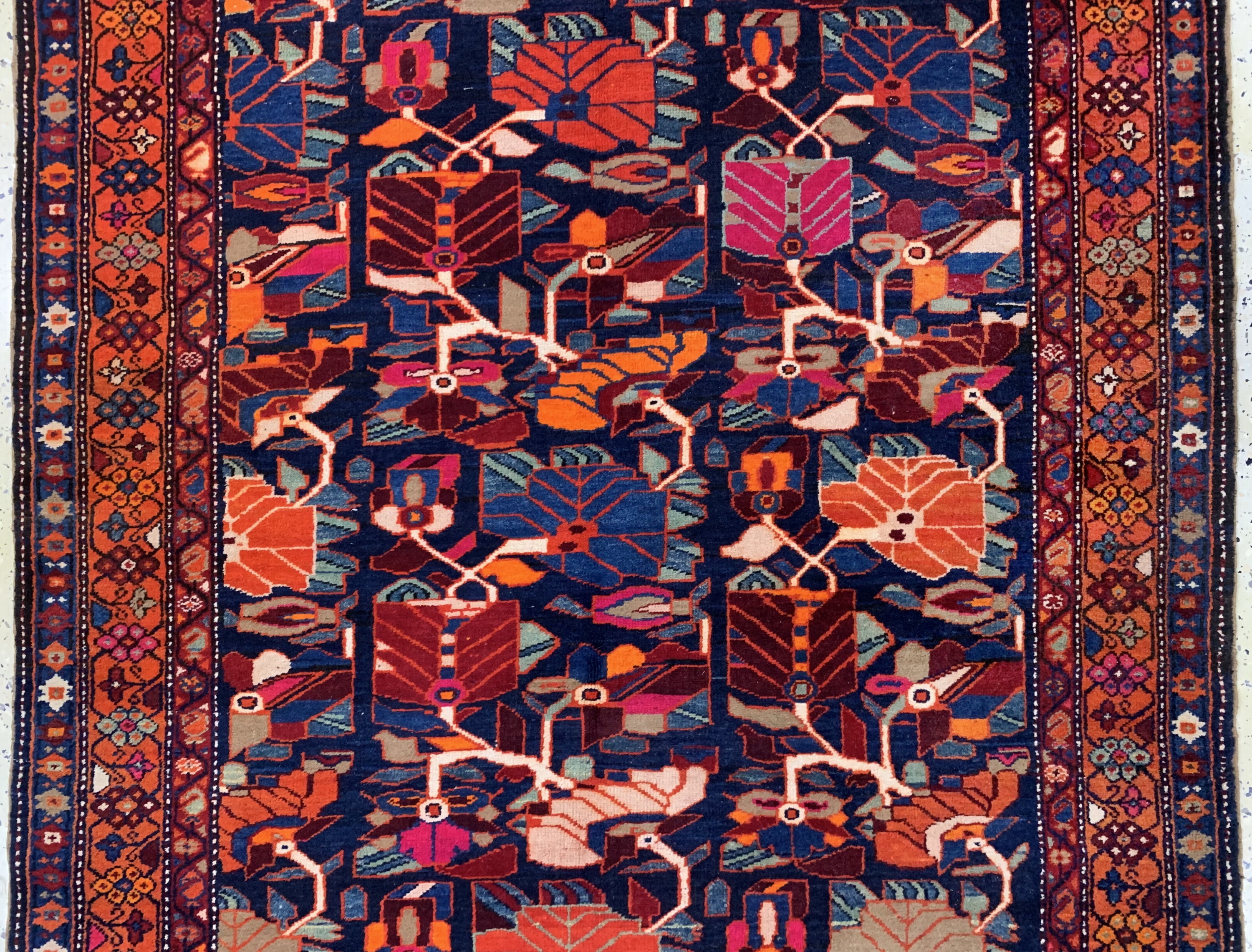 Detail b: Meschgin alt, Persien, Anfang 20.Jhd, Wolleauf Wolle, ca. 410 x 150 cm, EHZ: 2