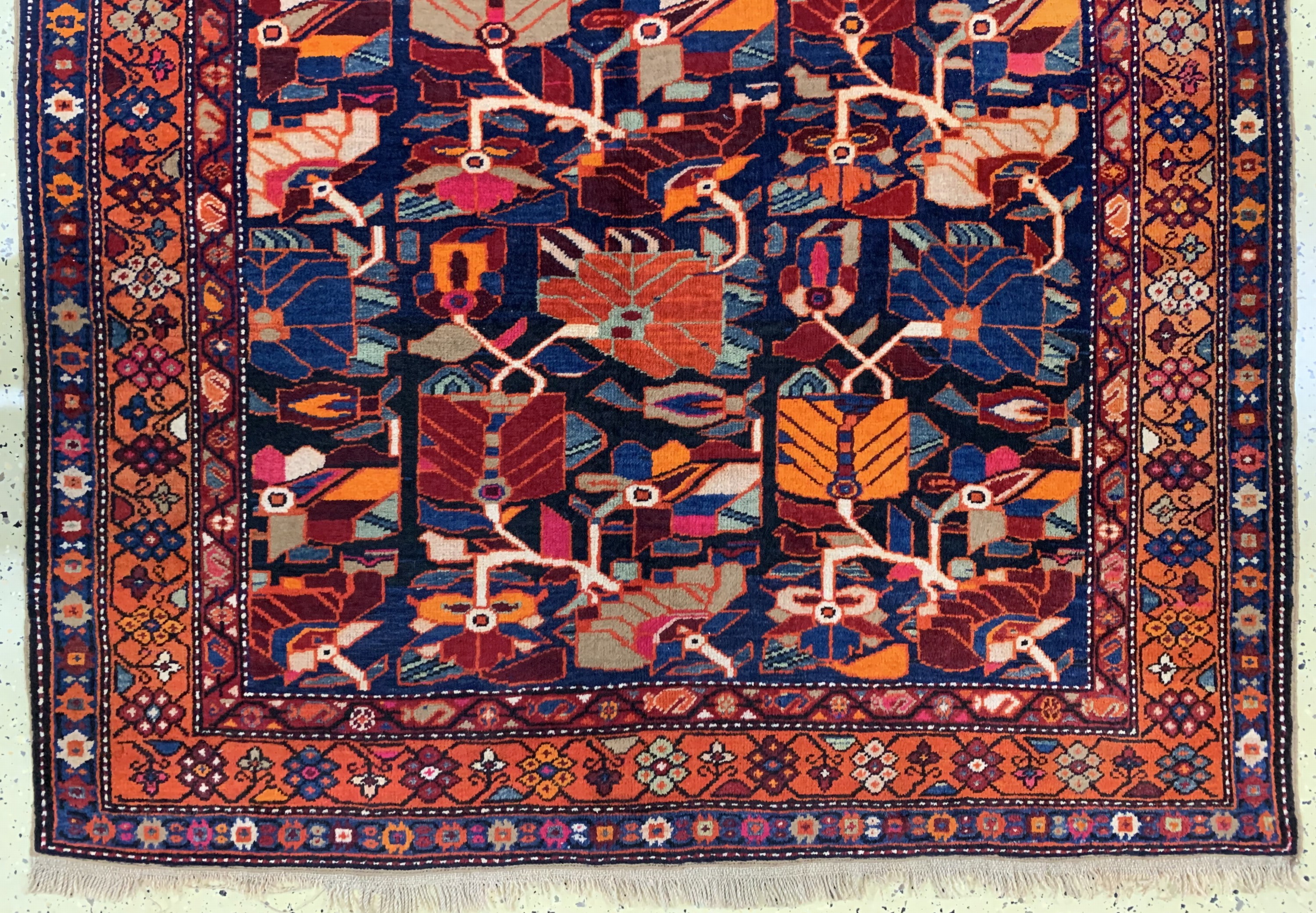 Detail c: Meschgin alt, Persien, Anfang 20.Jhd, Wolleauf Wolle, ca. 410 x 150 cm, EHZ: 2