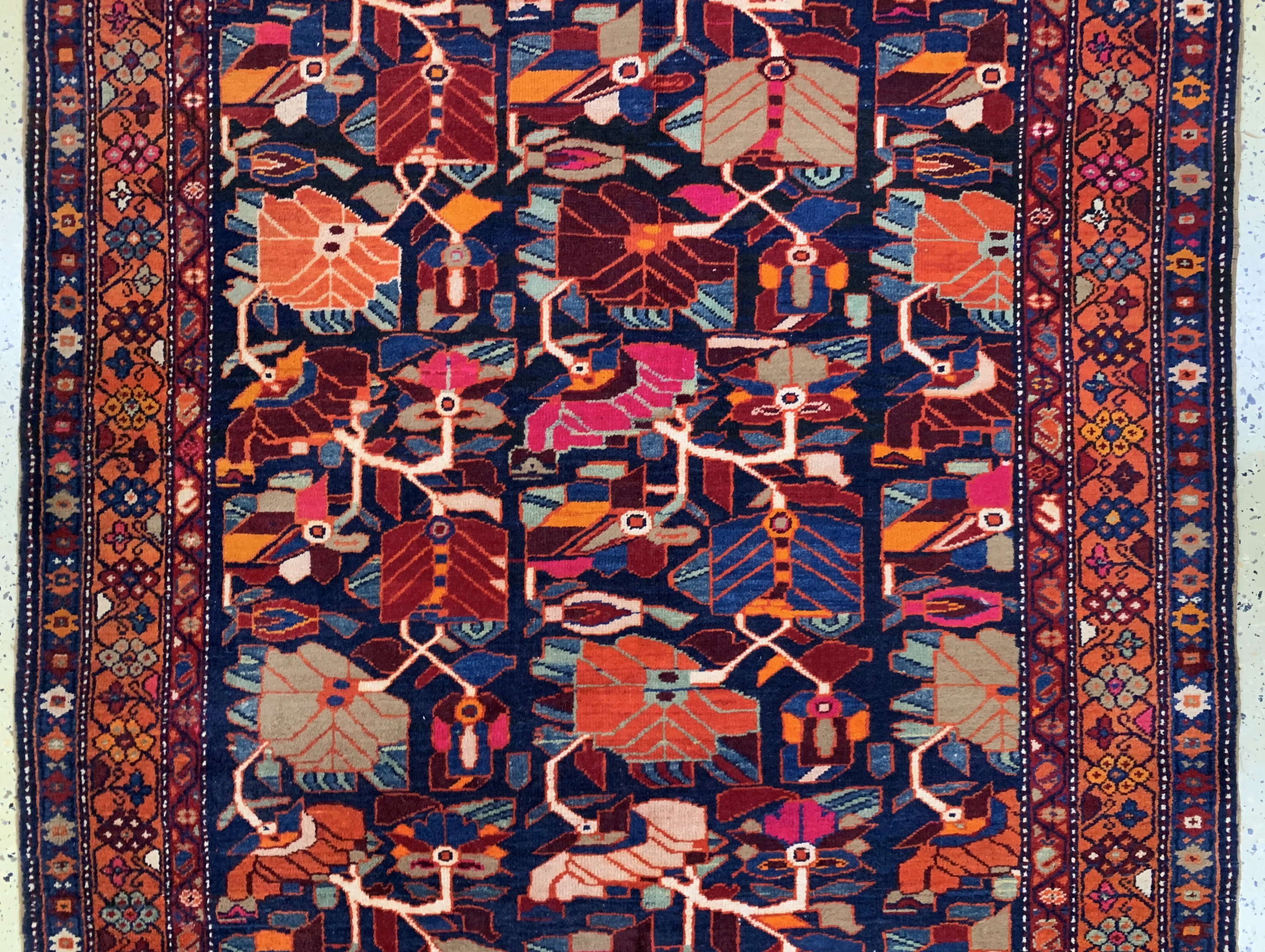 Detail d: Meschgin alt, Persien, Anfang 20.Jhd, Wolleauf Wolle, ca. 410 x 150 cm, EHZ: 2