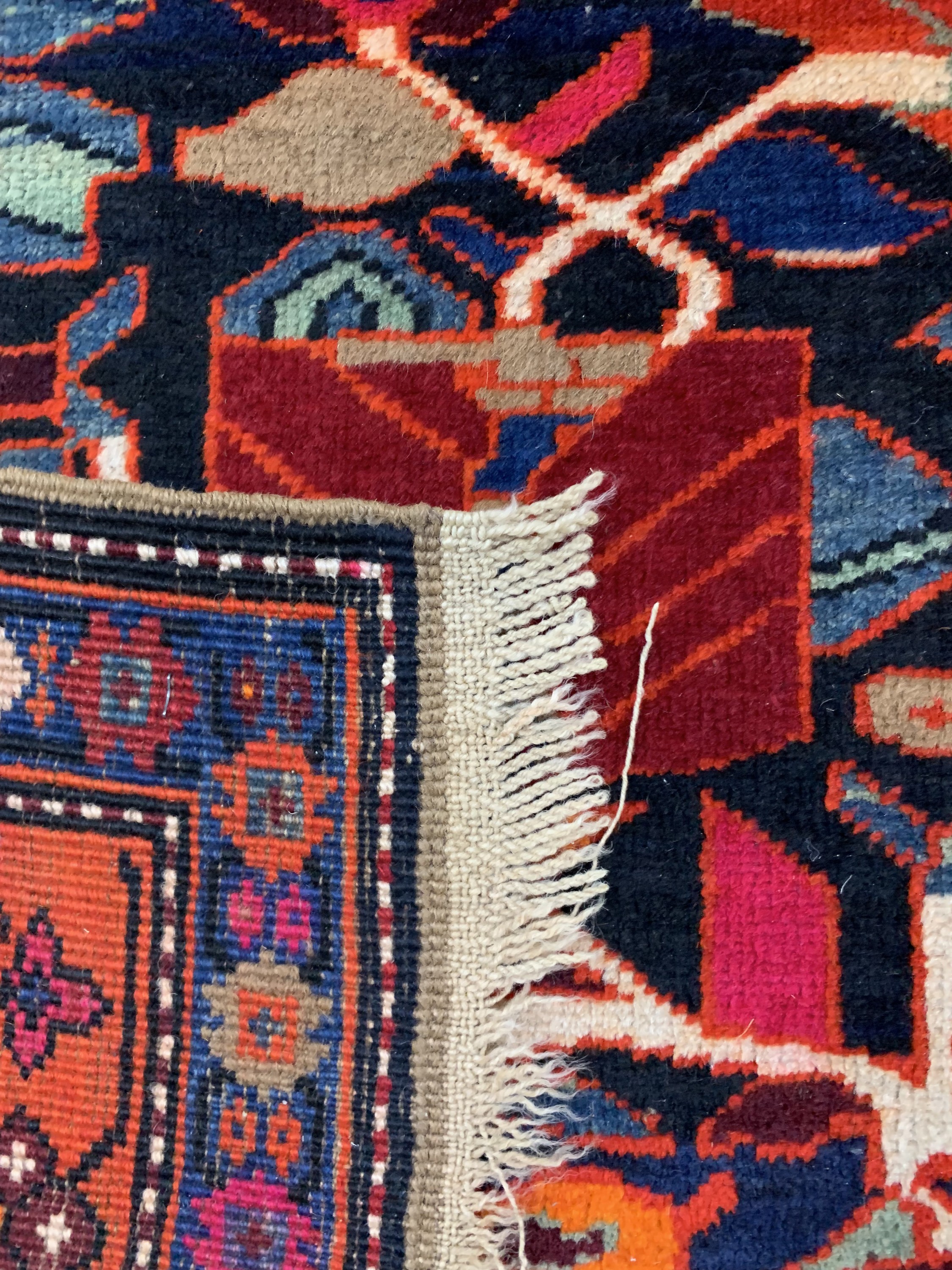 Detail f: Meschgin alt, Persien, Anfang 20.Jhd, Wolleauf Wolle, ca. 410 x 150 cm, EHZ: 2