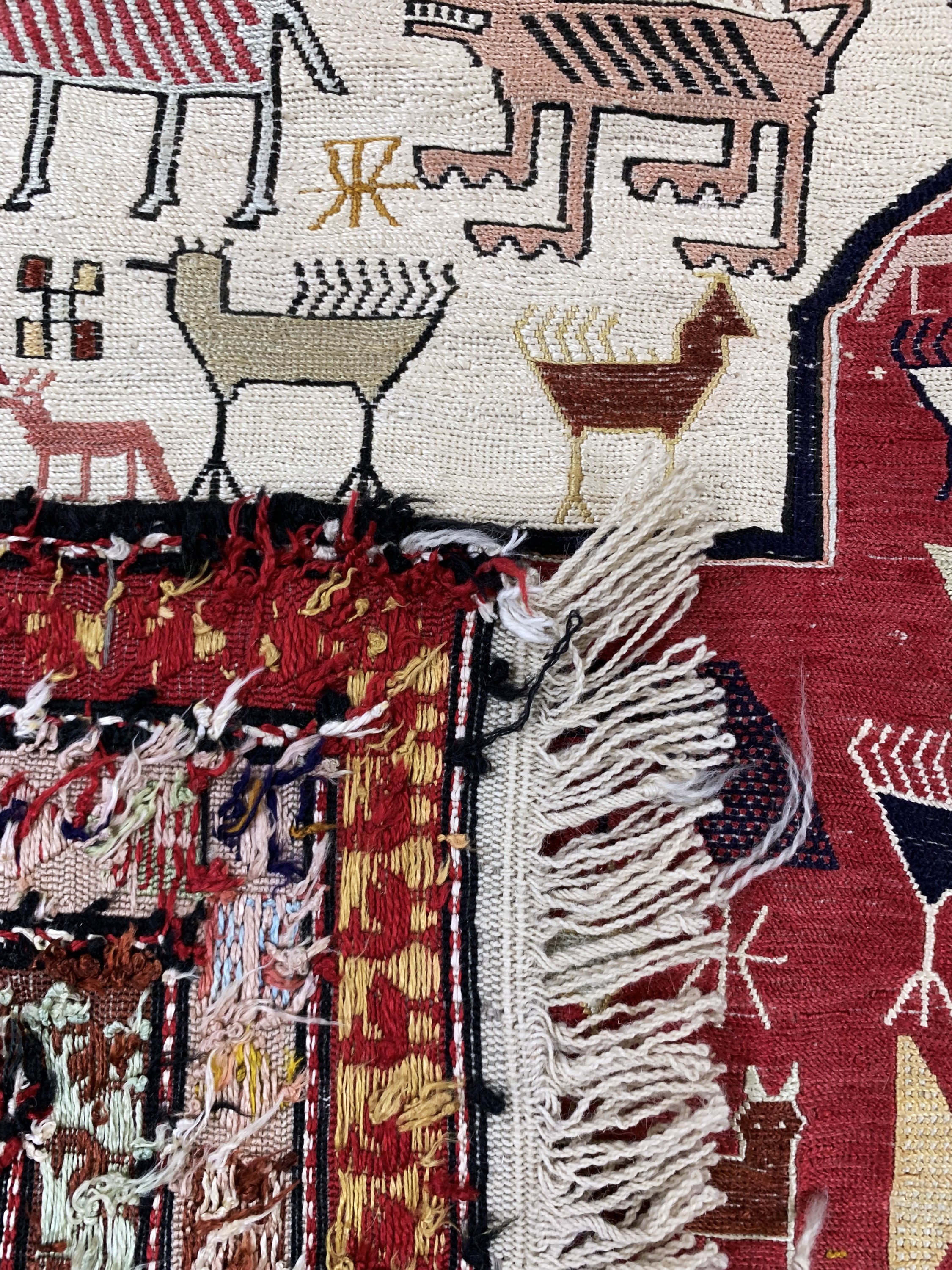 Detail e: Seiden Sumakh, Azerbaijan, Mitte 20.Jhd, Seide auf Wolle, ca. 180 x 127 cm, EHZ: 2