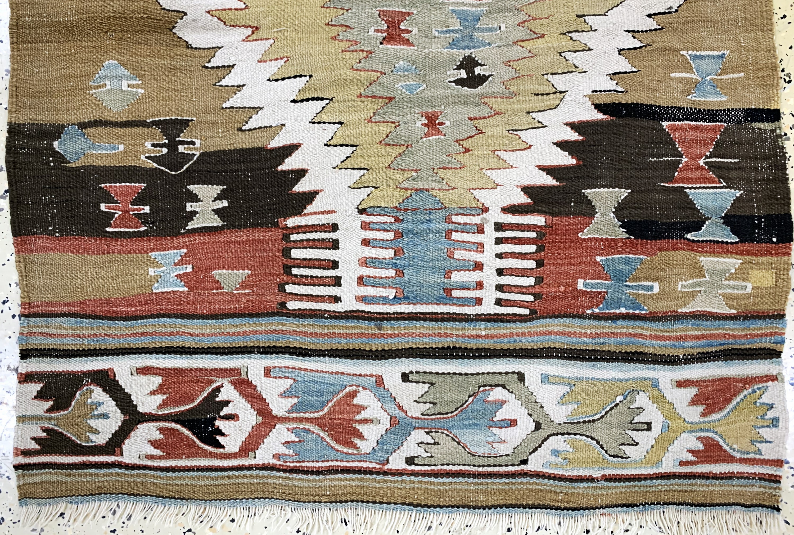 Detail c: Anatol Kelim, Türkei, um 1900, Wolle auf Wolle, ca. 120 x 100 cm, EHZ: 2