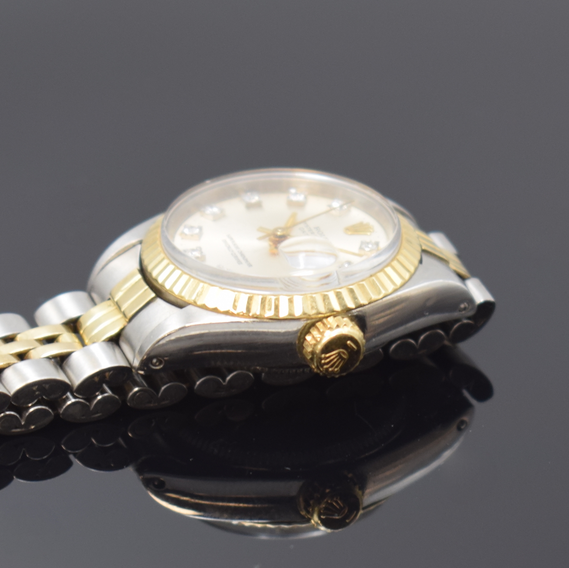 Detail c: ROLEX Damenarmbanduhr Oyster Perpetual Datejust Referenz 6917, Schweiz um 1970, Automatik, Chronometer der Superlative in Edelstahl/Gold komb. inkl. ...