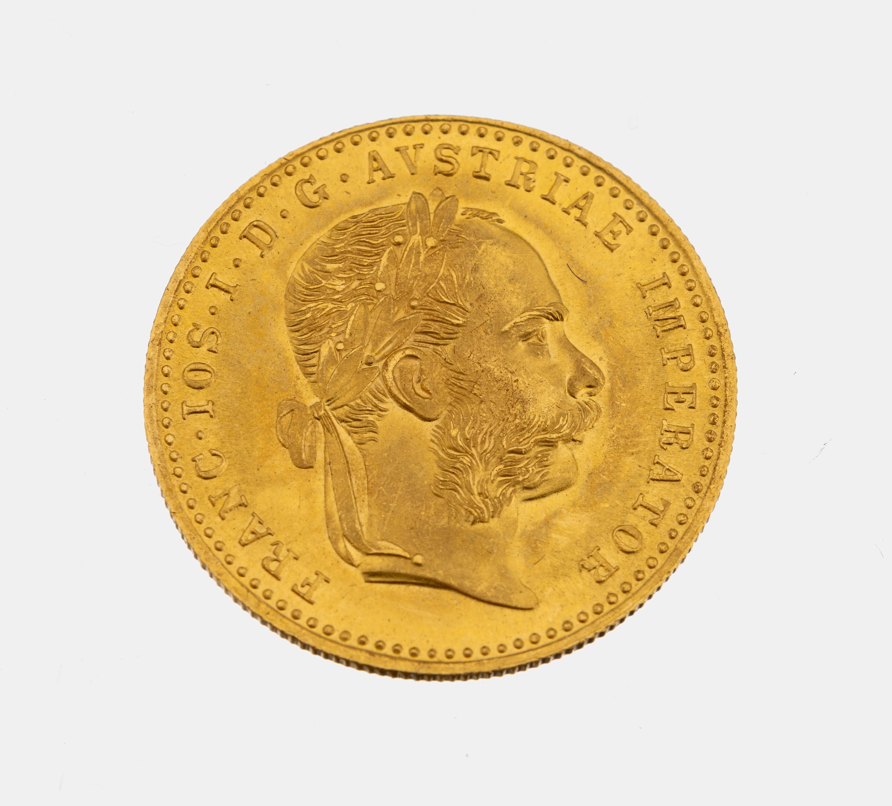 Goldmünze, 1 Dukat, Österreich/Ungarn, 1915, Franz Joseph I., offizielle Nachprägung