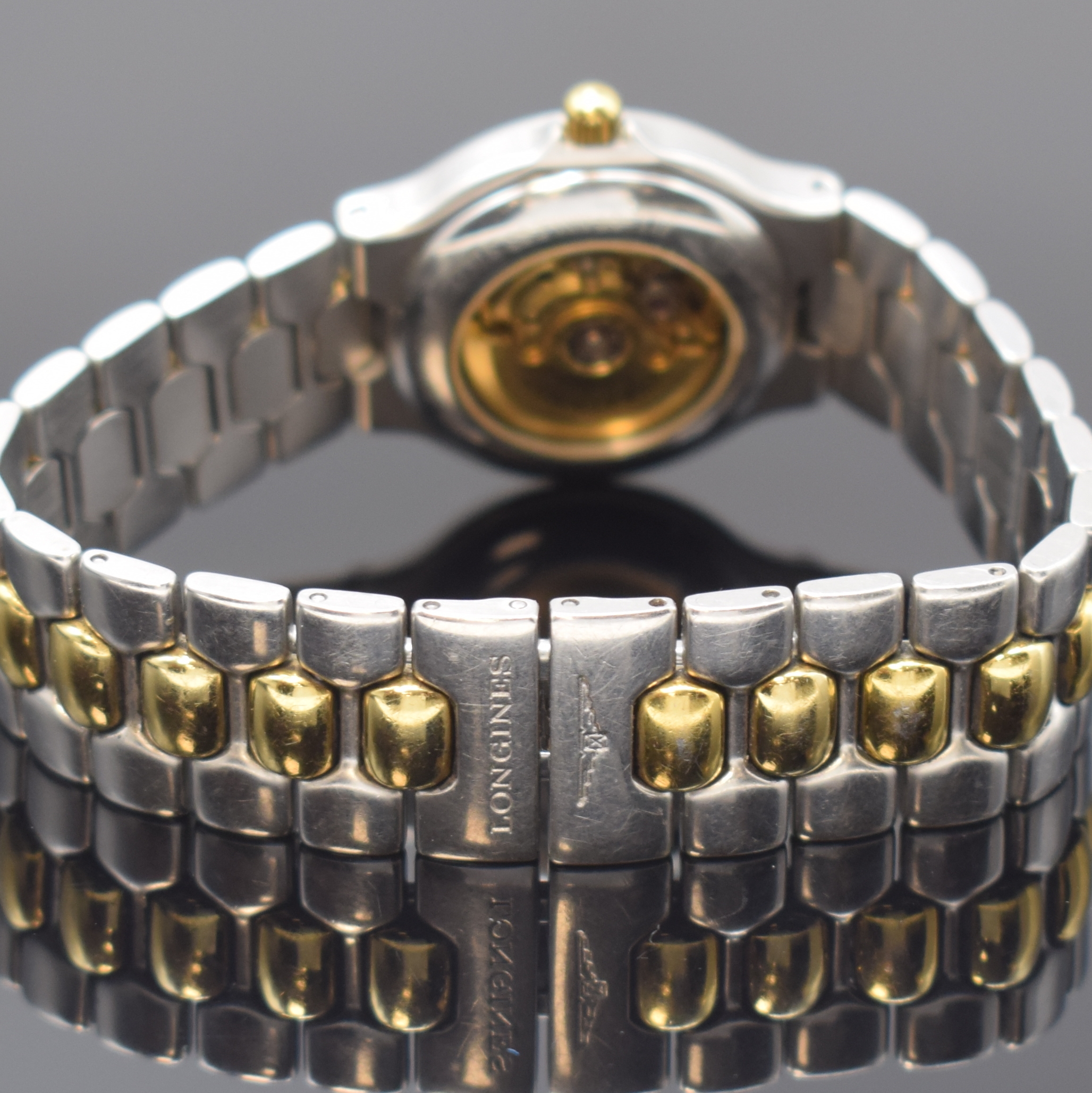 Detail b: LONGINES Conquest Armbanduhr Referenz L1.504.3 in Stahl, Schweiz um 2010, Automatik, z.T. verg., orig. Gliederband m. dopp. Faltschl., beids, vergl., ...