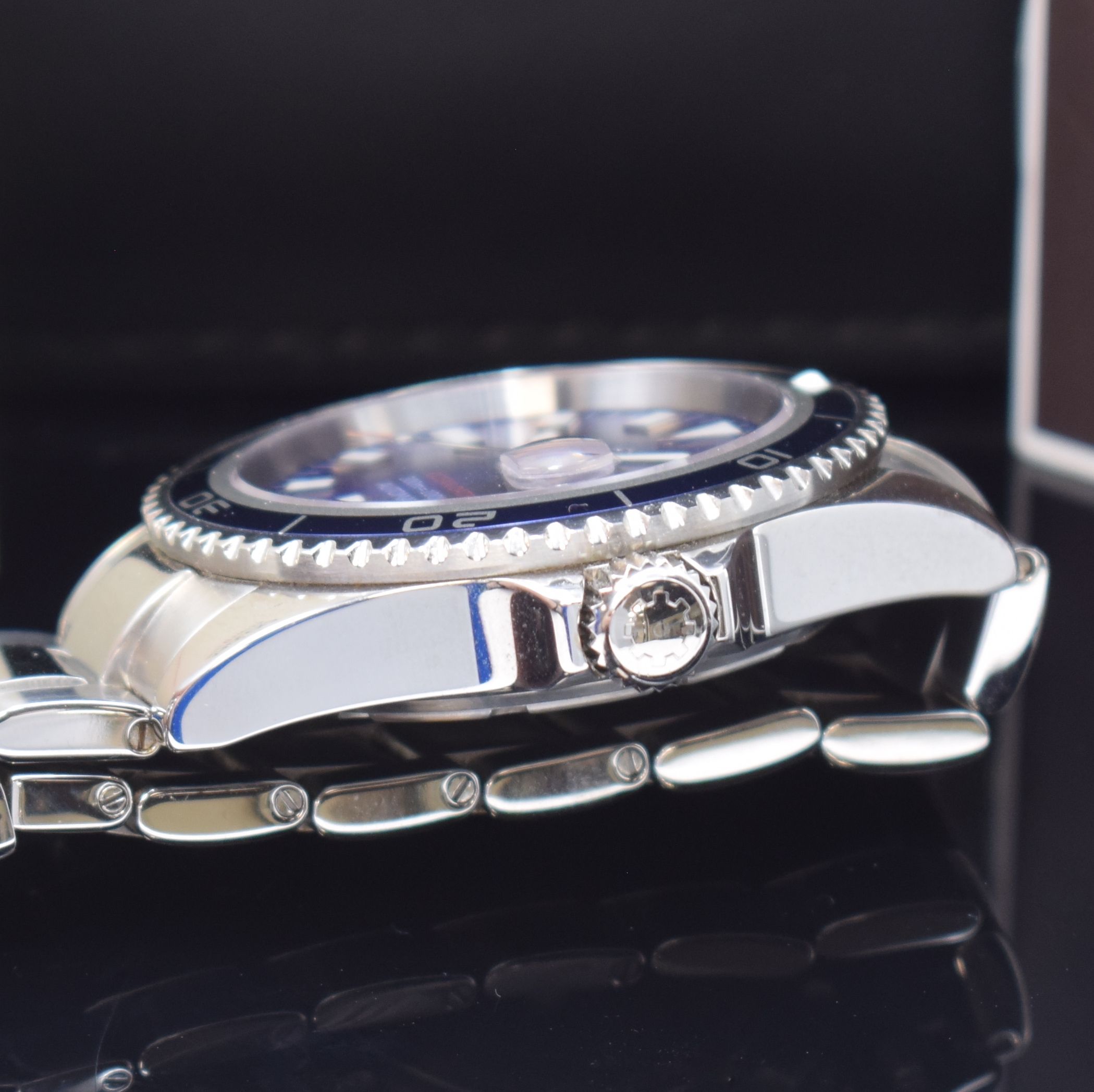 Detail c: KADLOO Armbanduhr Ocean Date Referenz SN4337, Automatik, Edelstahlgeh. inkl. Gliederband m. Faltschl. und Tauchverlängerung, Boden und Krone ...