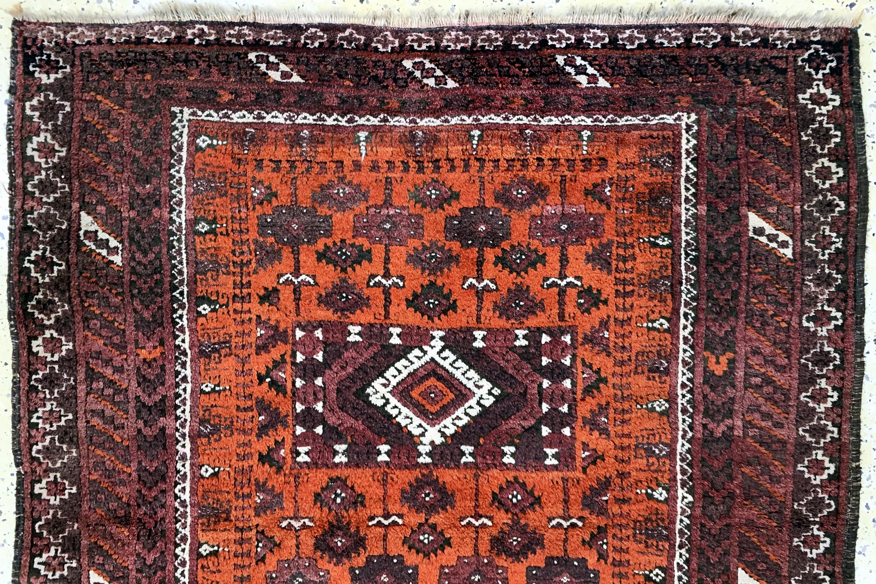 Detail a: Belutsch antik, Afghanistan, um 1900, Wolleauf Wolle, ca. 190 x 106 cm, EHZ: 2-3