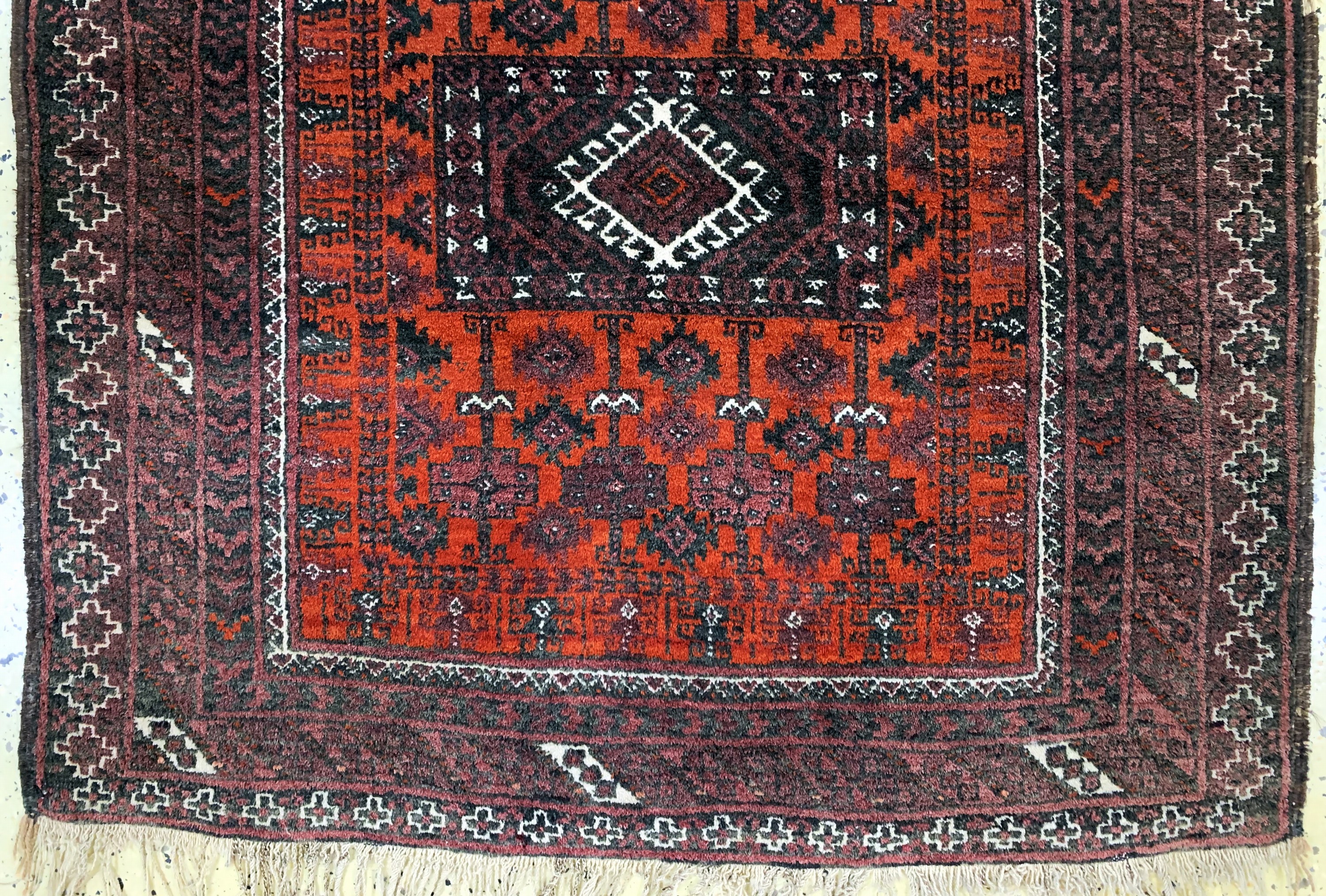Detail c: Belutsch antik, Afghanistan, um 1900, Wolleauf Wolle, ca. 190 x 106 cm, EHZ: 2-3