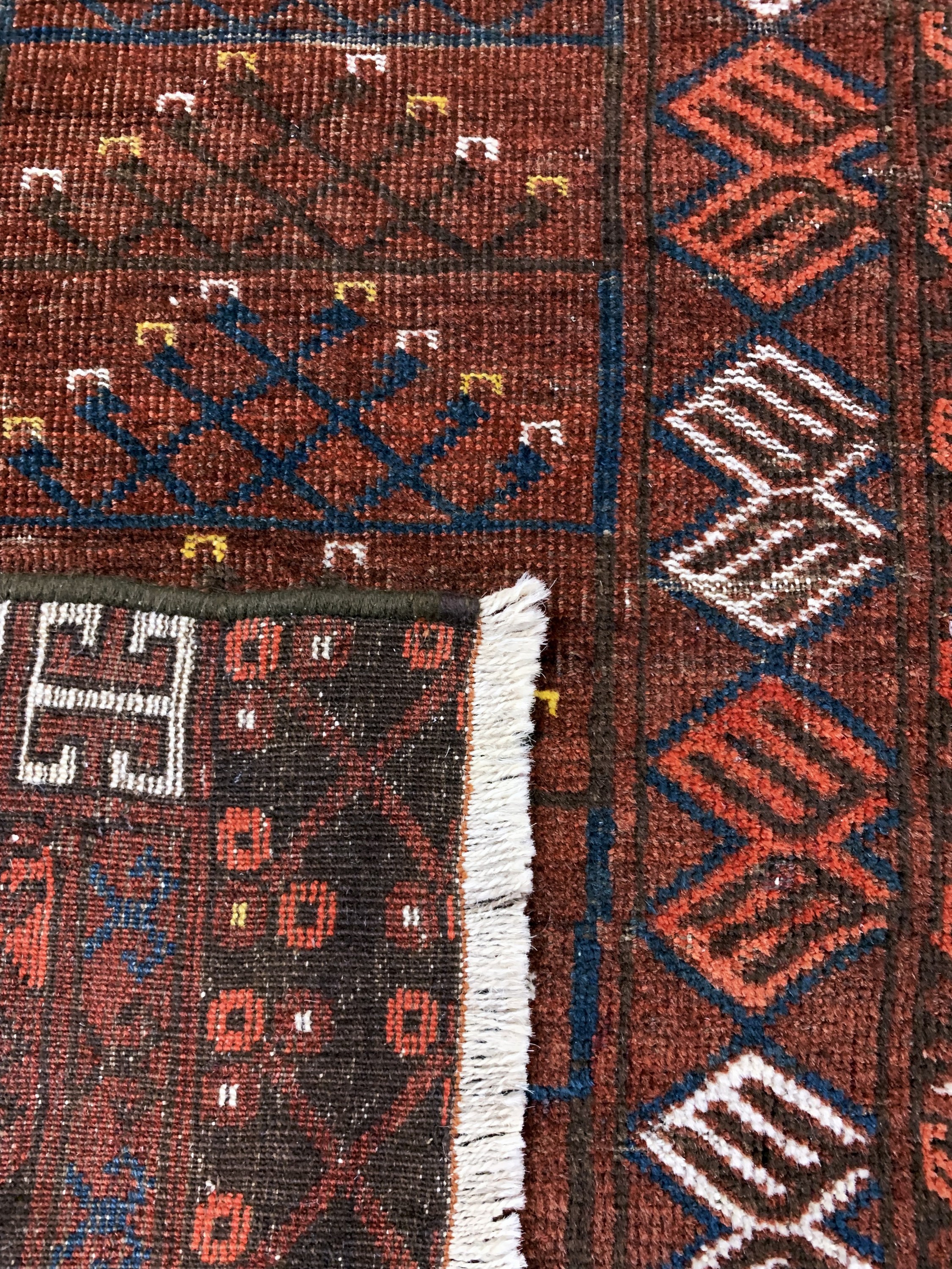 Detail f: Esari Engsi antik, Turkmenistan, 19.Jhd, Wolle auf Wolle, ca. 220 x 153 cm, EHZ: 3