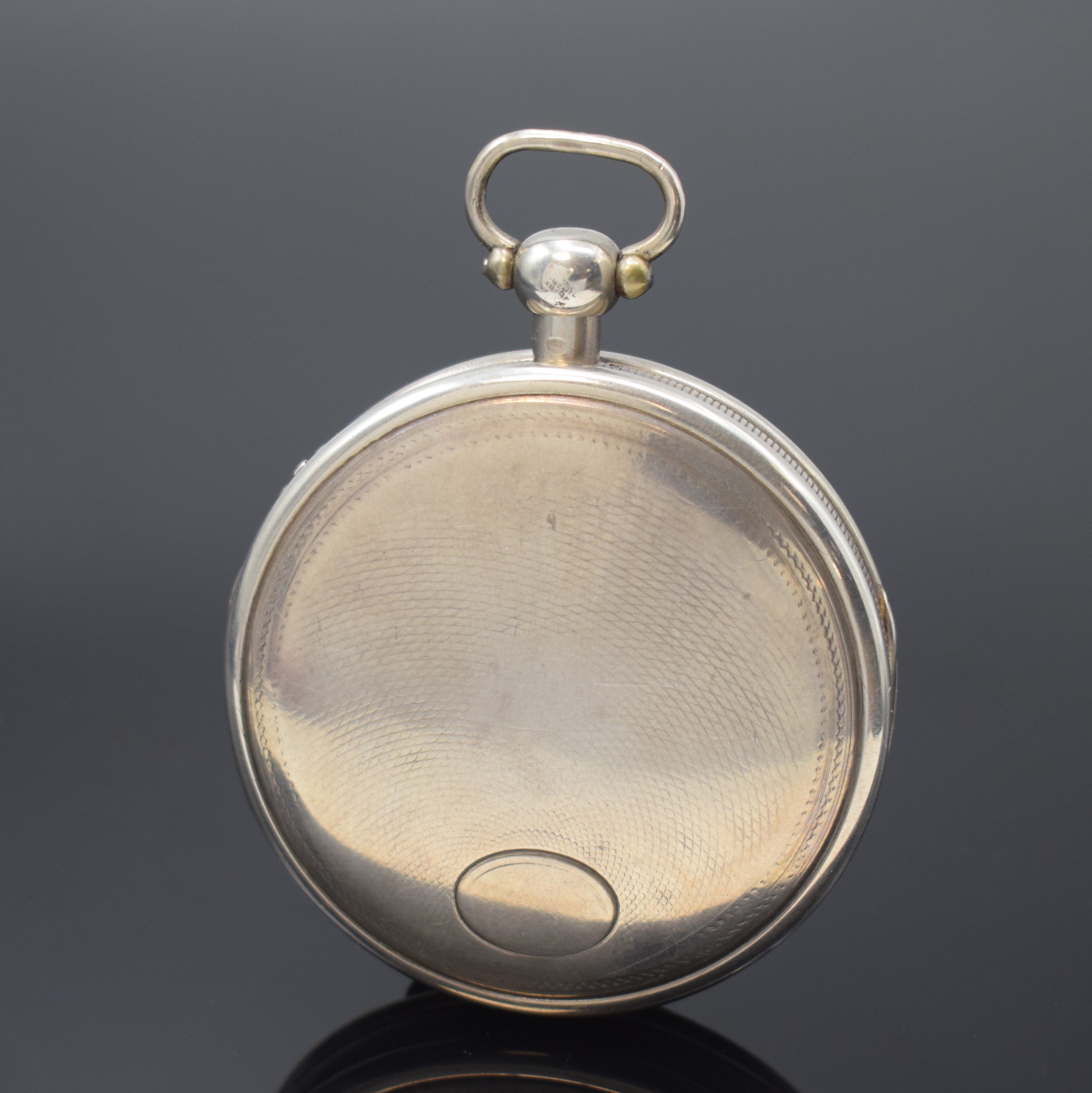 Detail a: BREGUET & FILS Spindeluhr mit 1/4-Stunden- Repetition, Frankreich/Schweiz um 1820, guill. Geh. m. geripptem Rand berieb., Repetitions-Auslösung ...