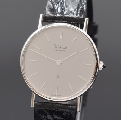26846315a - CHOPARD Classic Armbanduhr Referenz 1091 in WG 750/000, quarz, Glasrand aufgedr., orig. ...