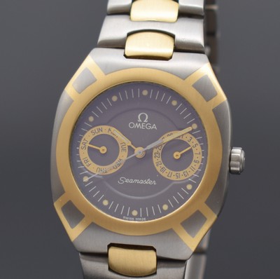 26846363a - OMEGA Seamaster Polaris Armbanduhr Referenz 396.1000 in Titan, quarz, Geh. m. Gold ...