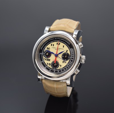 Image CUERVO Y SOBRINOS Habana "Torpedo" Herrenchronograph Referenz A3012 in Stahl, ...