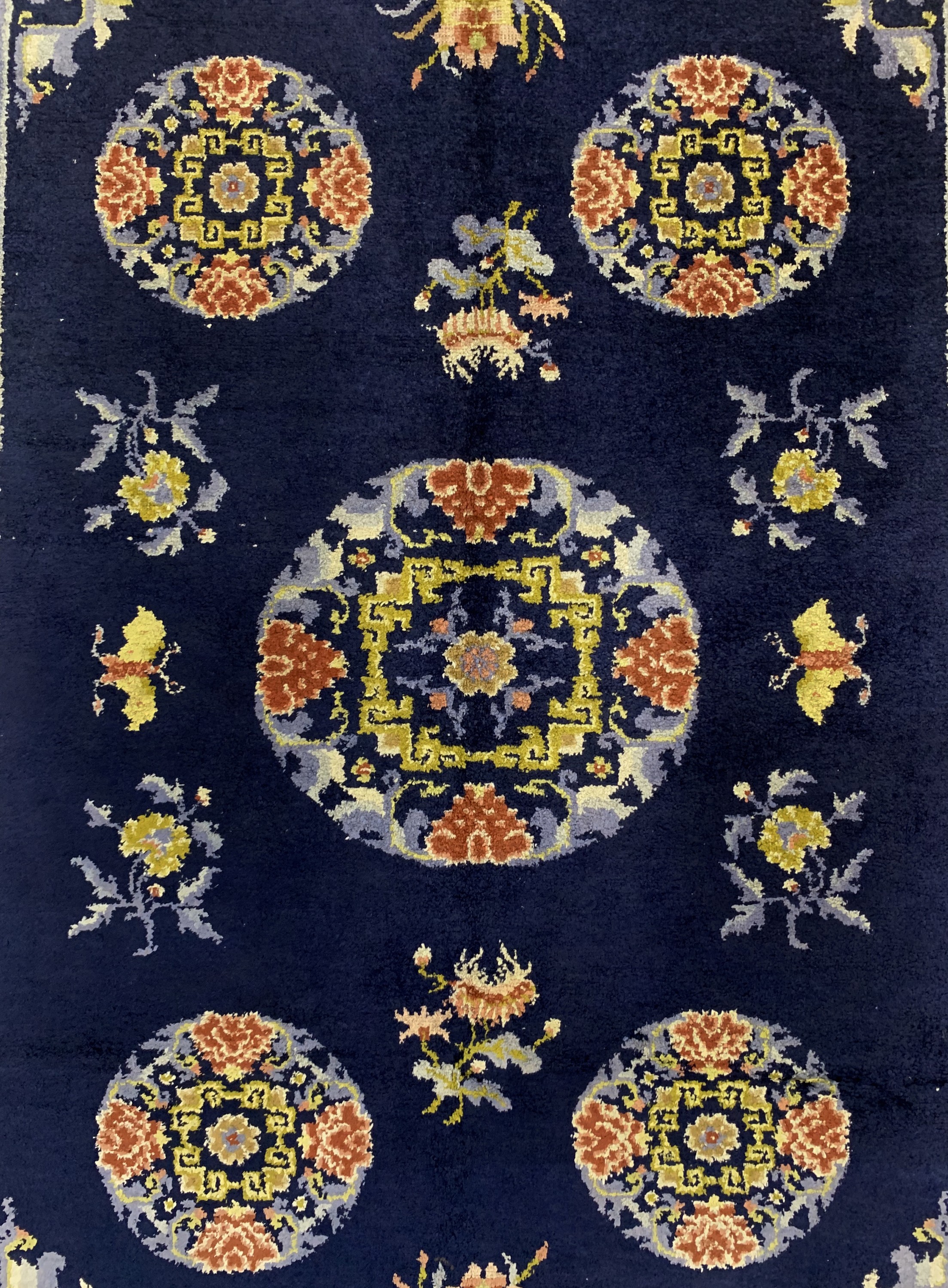Detail c: Seiden Peking, China, Anfang 20.Jhd, Seide auf Baumwolle, ca. 243 x 160 cm, EHZ: 2