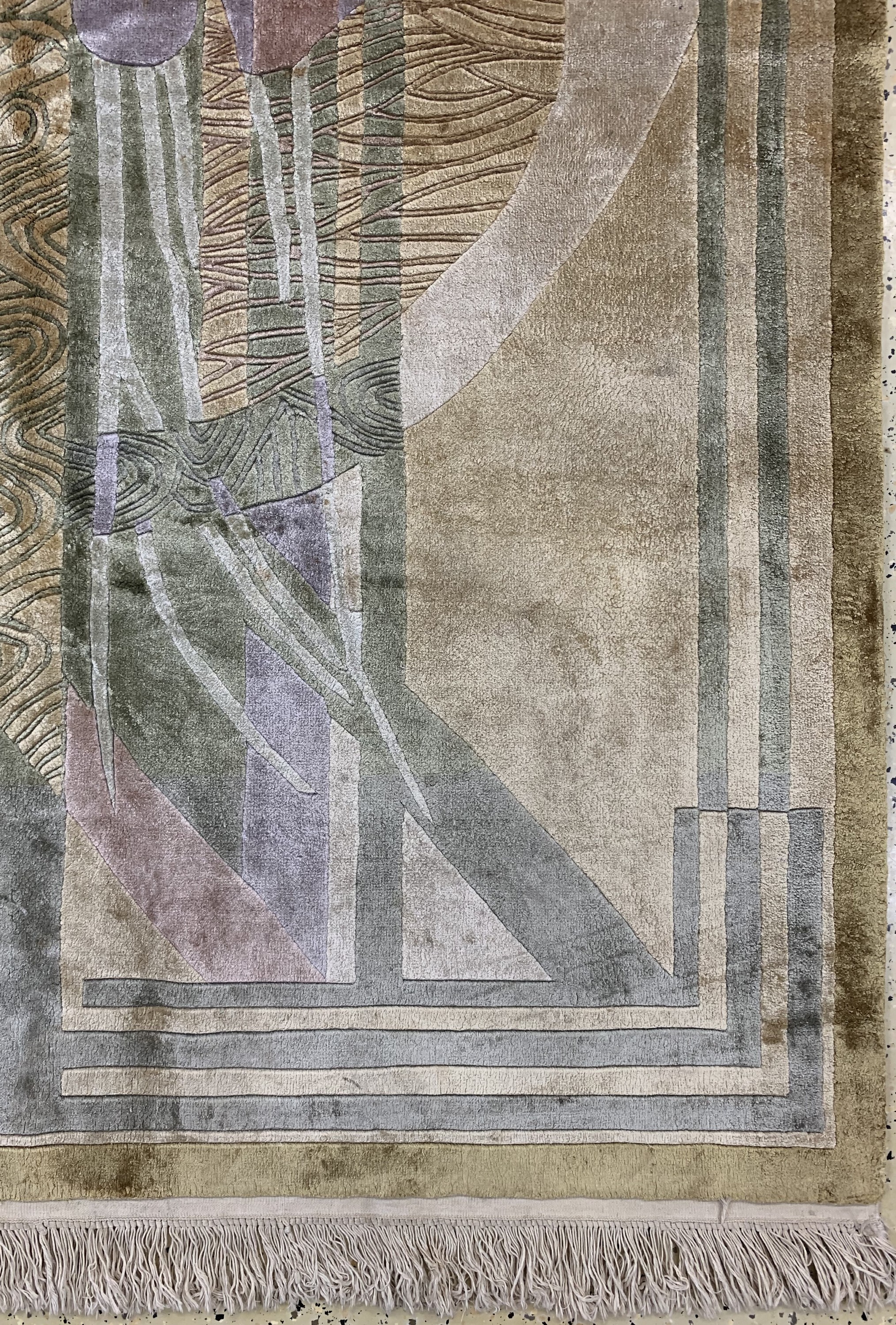 Detail a: "Seiden-Teppich", China, Ende 20.Jhd, reineNaturseide, ca. 227 x 159 cm, EHZ: 2