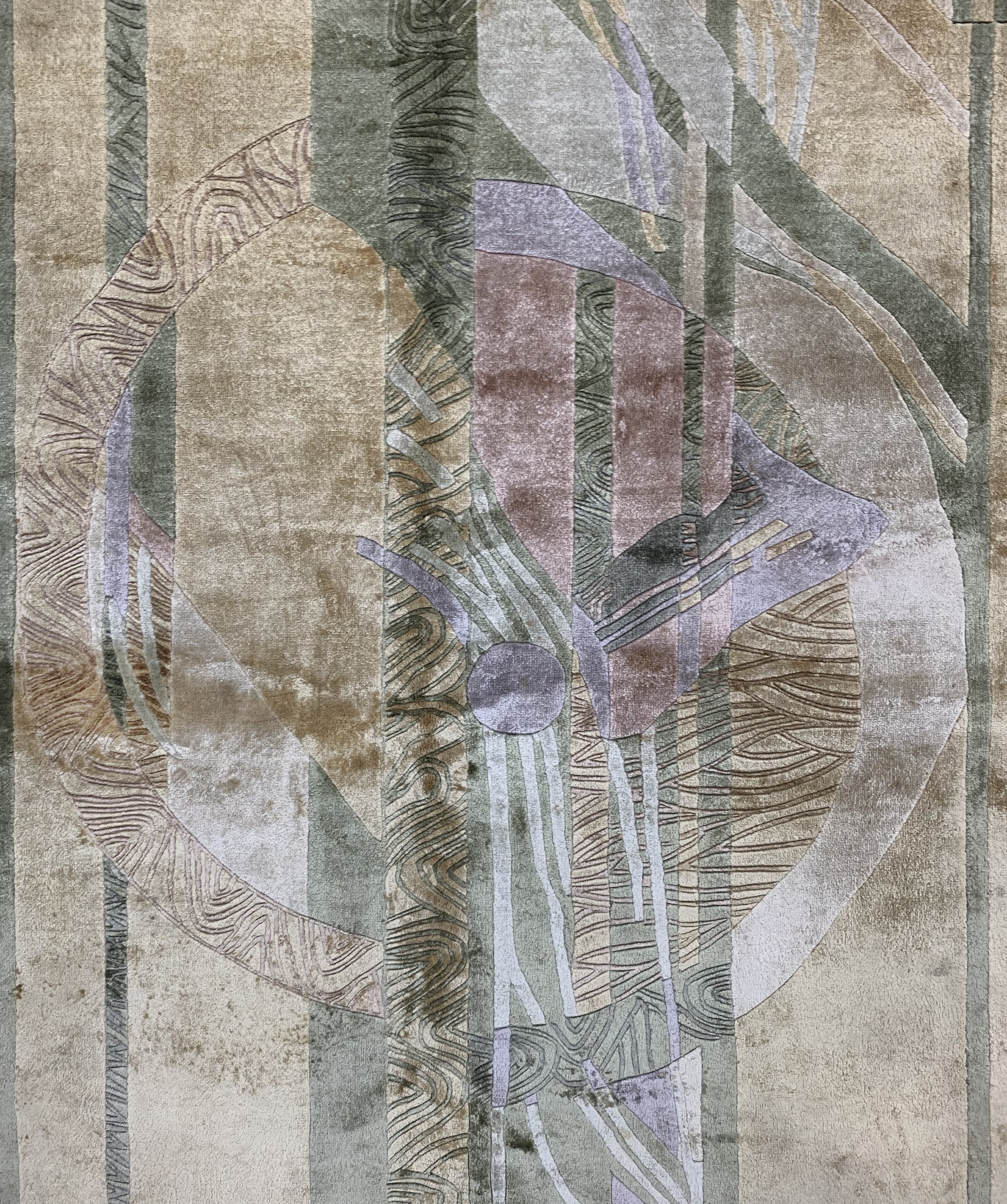 Detail c: "Seiden-Teppich", China, Ende 20.Jhd, reineNaturseide, ca. 227 x 159 cm, EHZ: 2