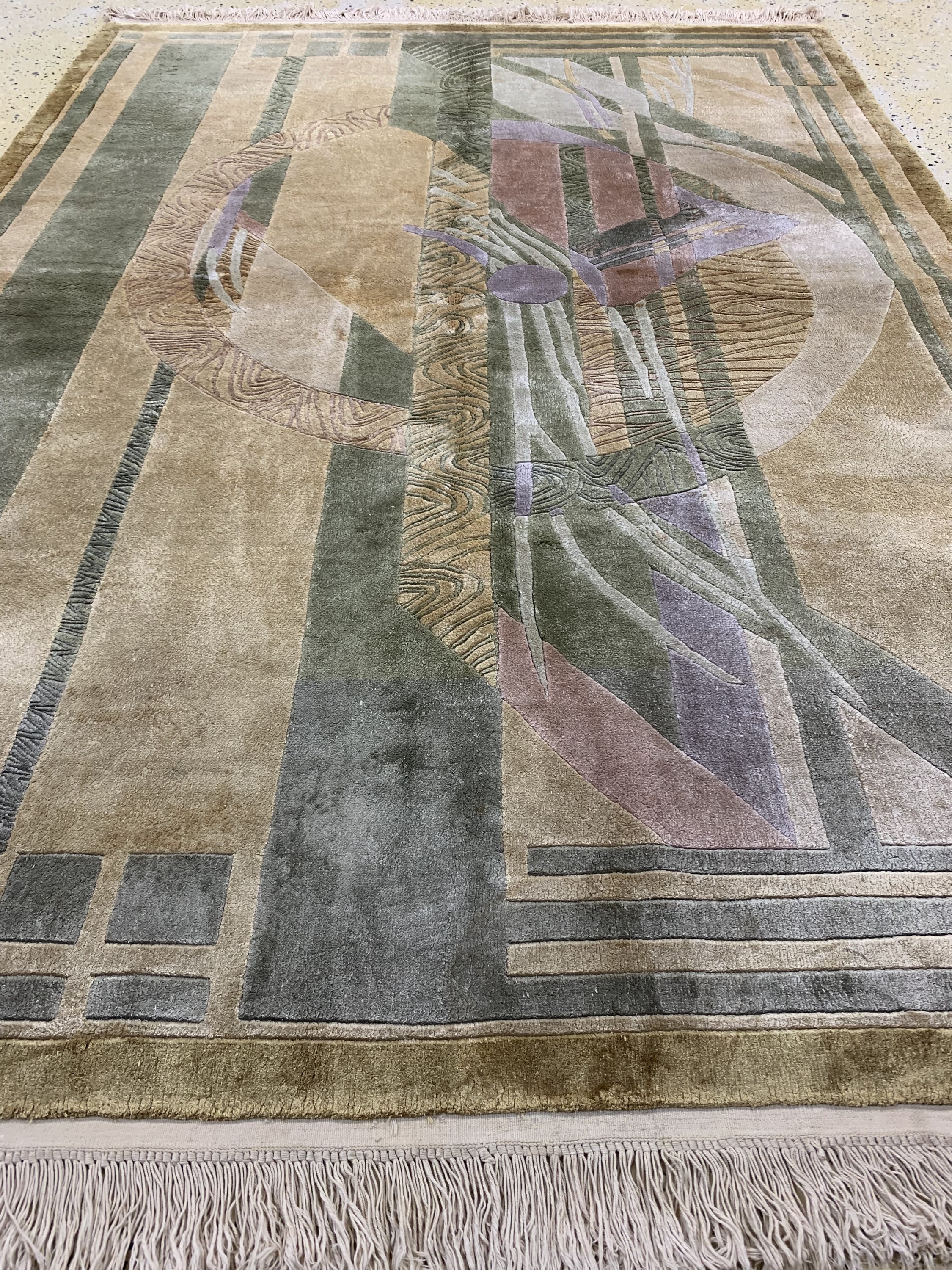 Detail d: "Seiden-Teppich", China, Ende 20.Jhd, reineNaturseide, ca. 227 x 159 cm, EHZ: 2