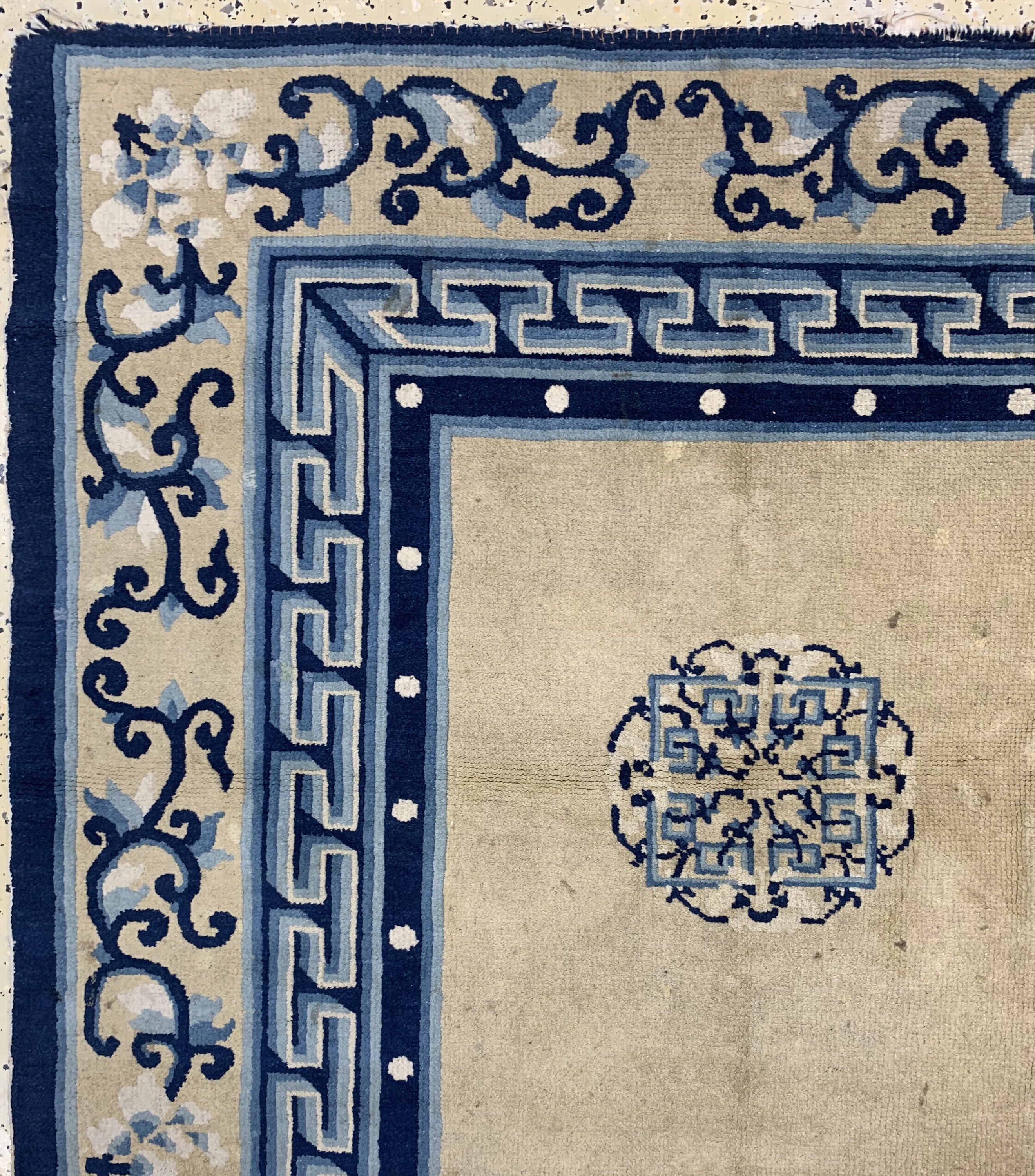 Detail d: Peking antik, China, um 1900, Wolle auf Baumwolle, ca. 262 x 159 cm, EHZ: 4