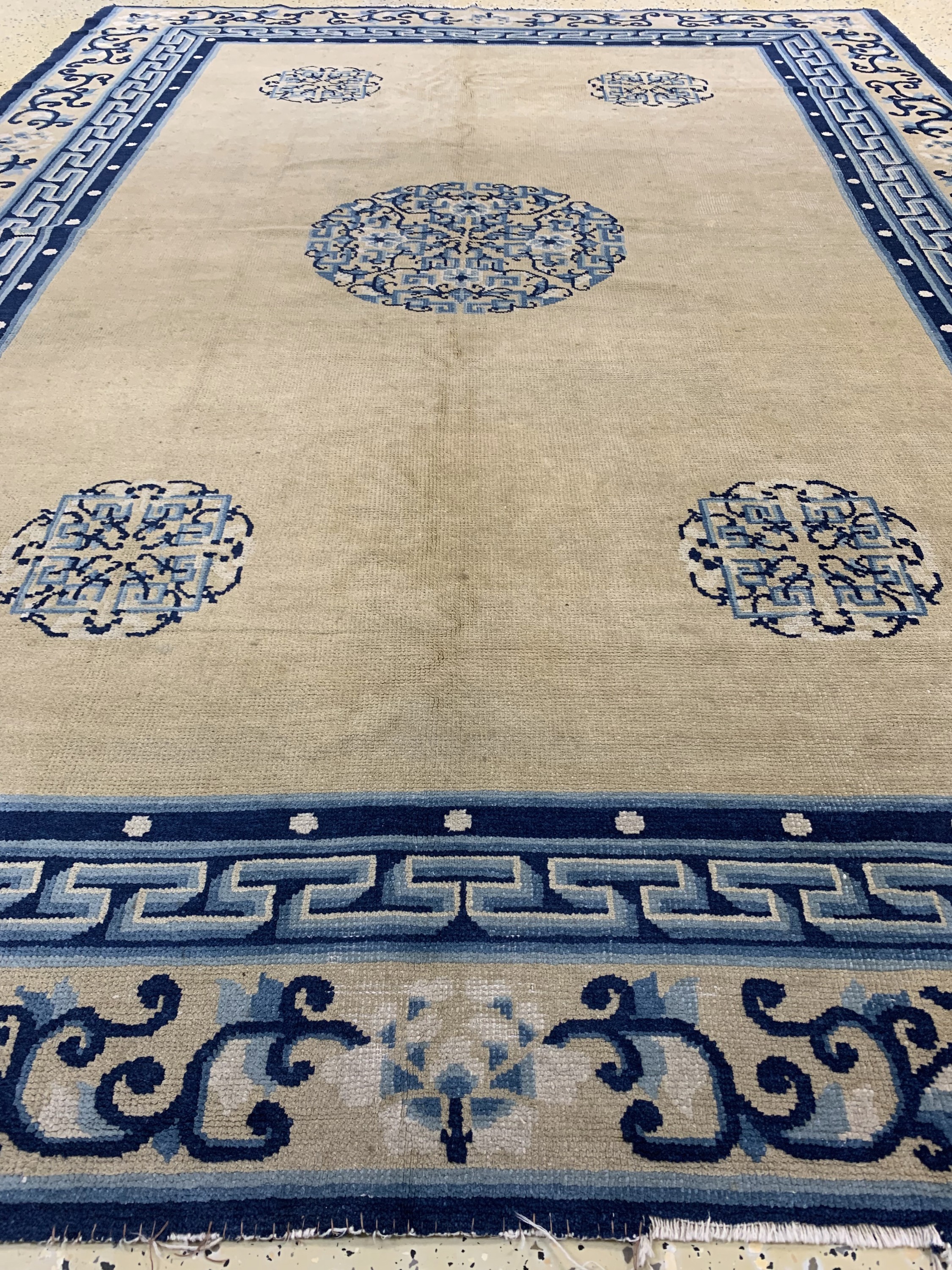 Detail f: Peking antik, China, um 1900, Wolle auf Baumwolle, ca. 262 x 159 cm, EHZ: 4