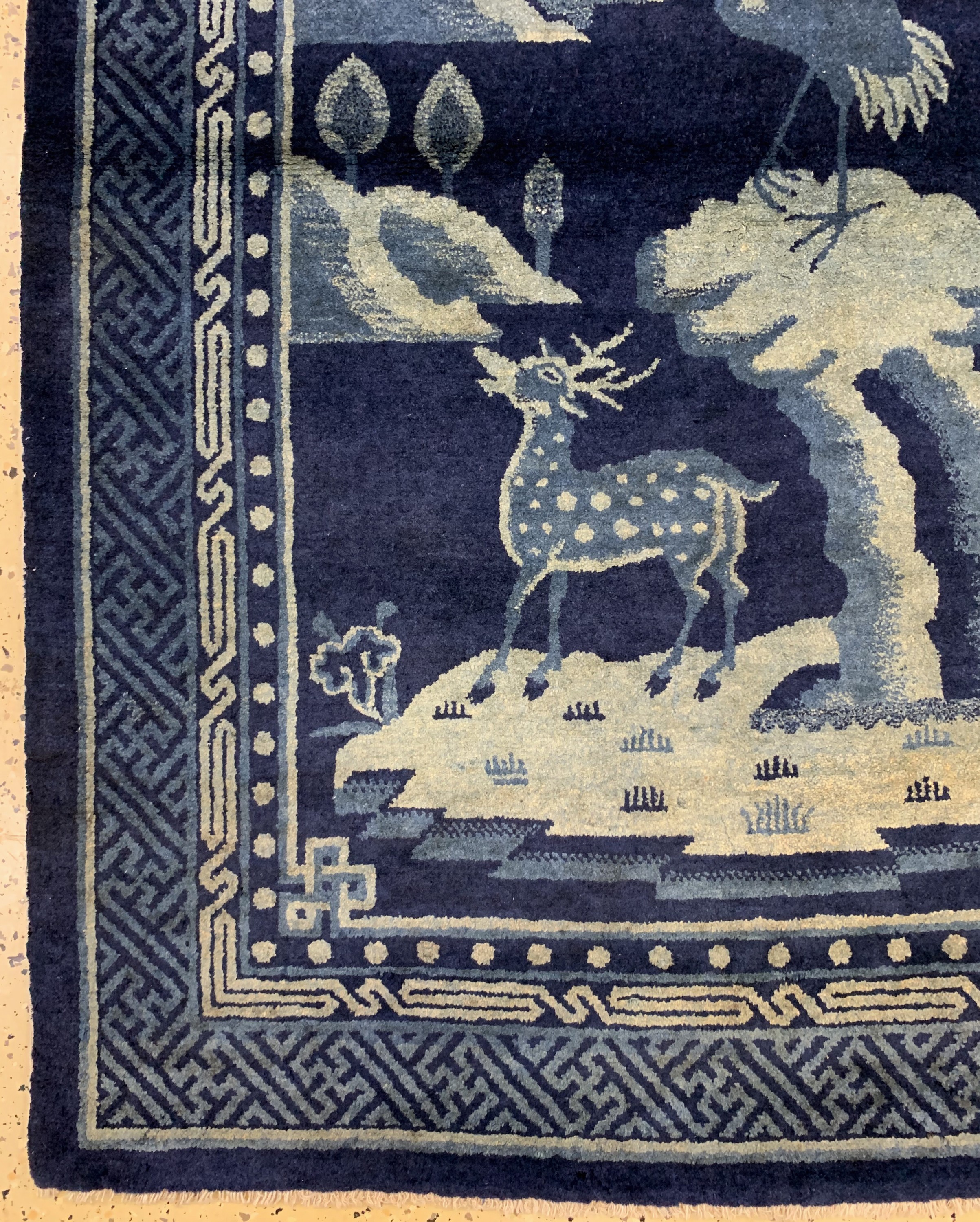 Detail b: Pao Tow antik, China, um 1900, Wolle auf Baumwolle, ca. 173 x 125 cm, EHZ: 2
