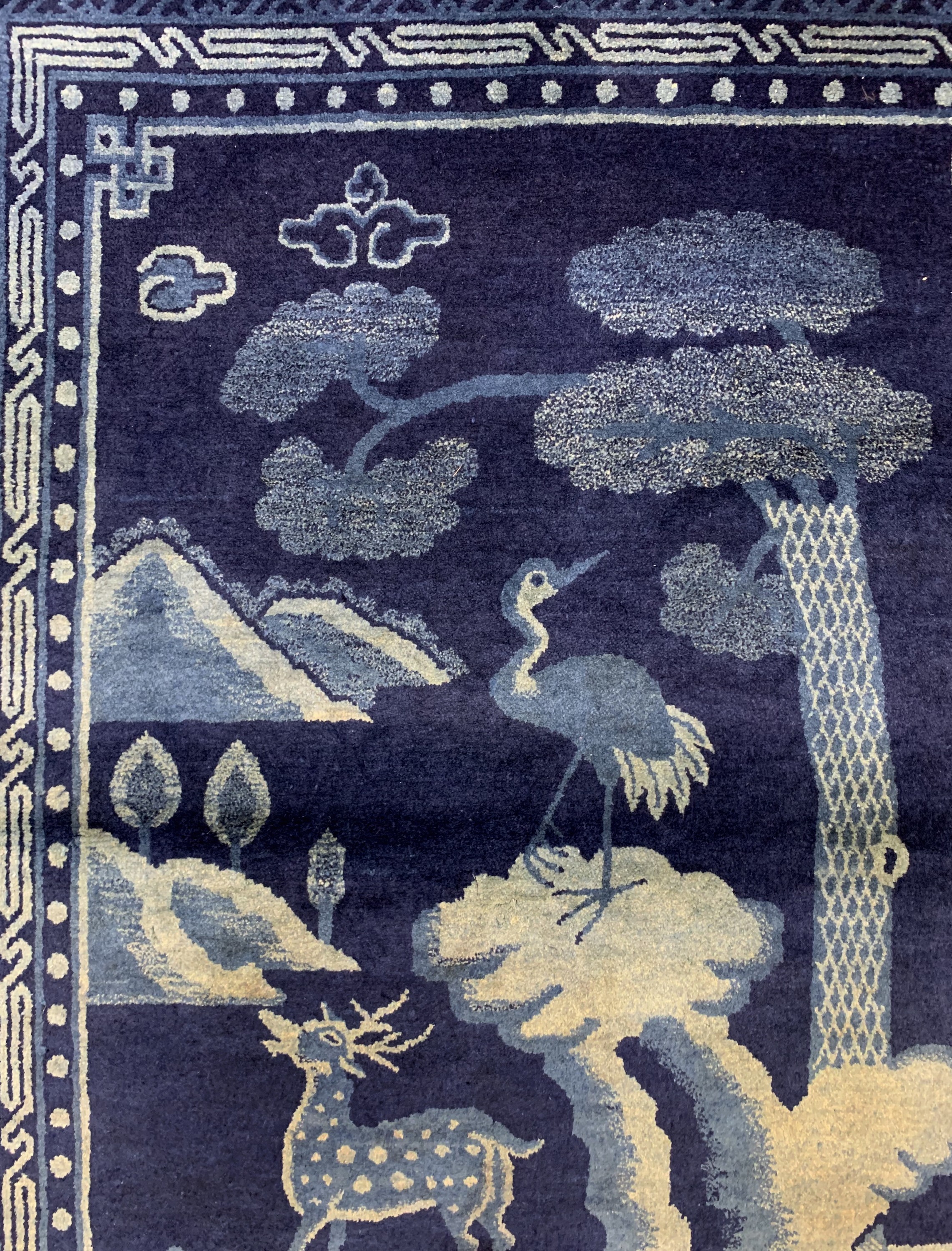 Detail c: Pao Tow antik, China, um 1900, Wolle auf Baumwolle, ca. 173 x 125 cm, EHZ: 2
