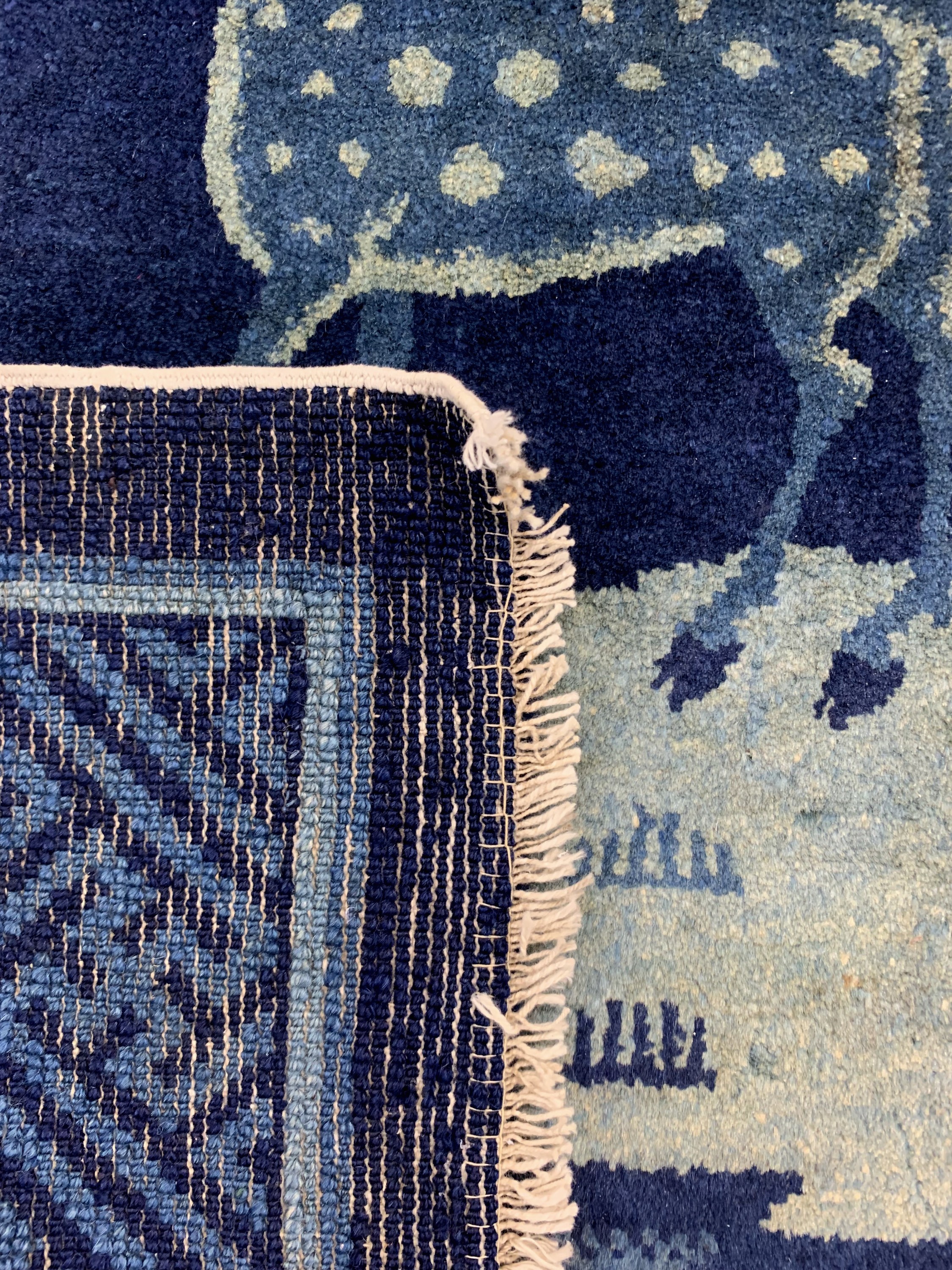 Detail e: Pao Tow antik, China, um 1900, Wolle auf Baumwolle, ca. 173 x 125 cm, EHZ: 2