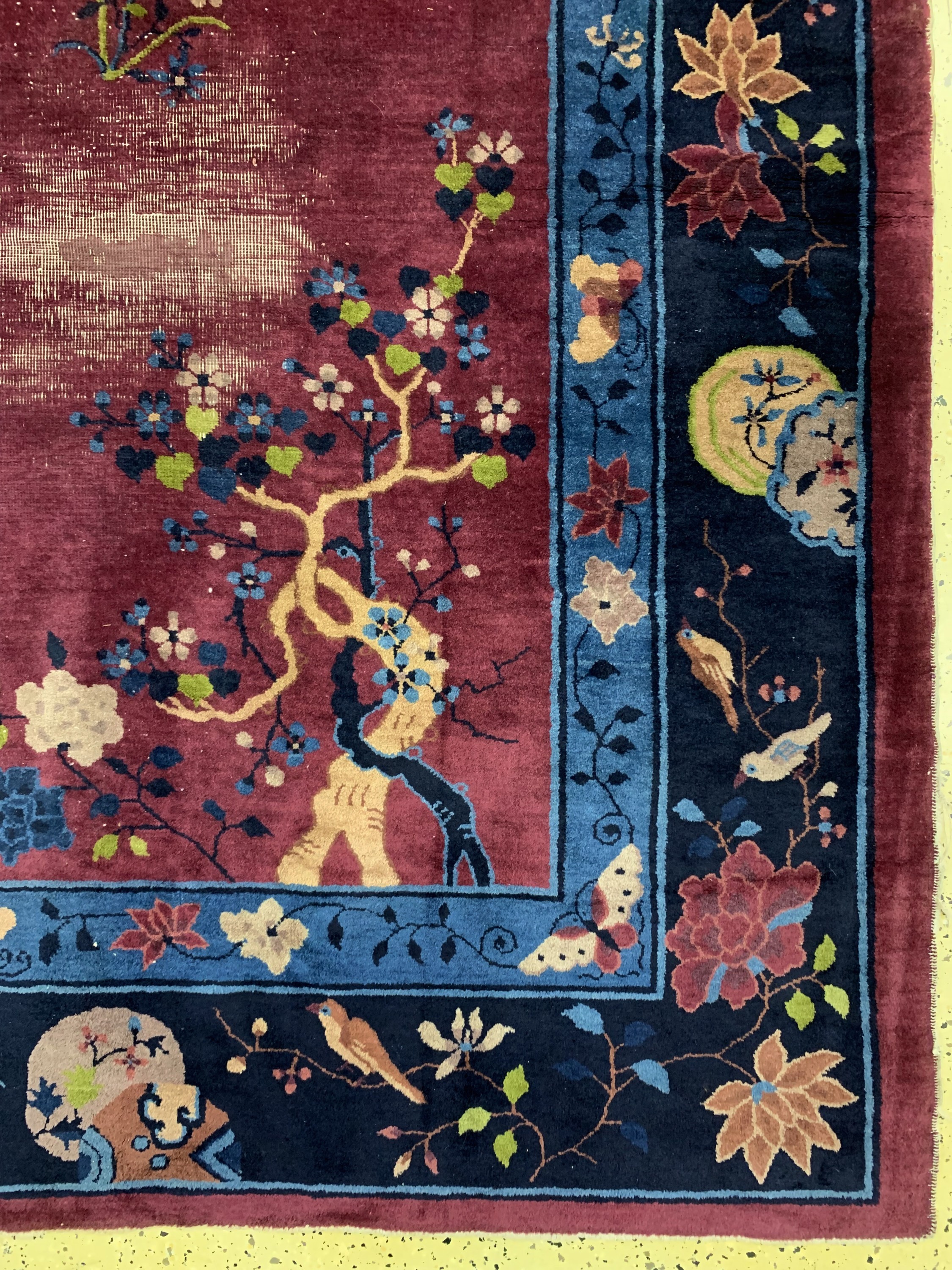 Detail a: Peking antik, China, um 1900, Wolle auf Baumwolle, ca. 346 x 277 cm, EHZ: 4