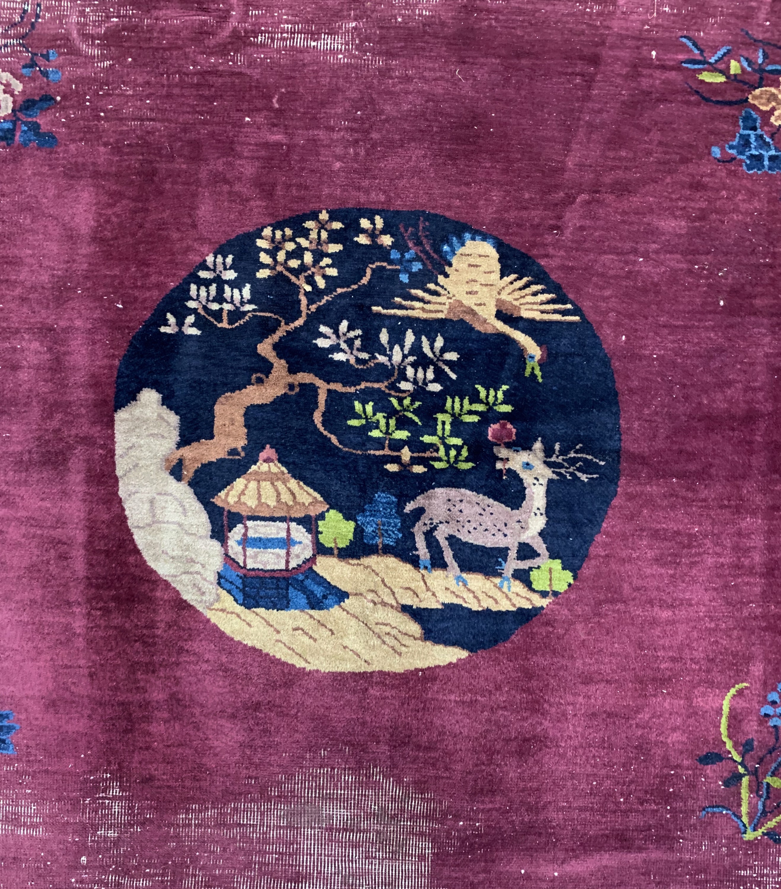 Detail c: Peking antik, China, um 1900, Wolle auf Baumwolle, ca. 346 x 277 cm, EHZ: 4